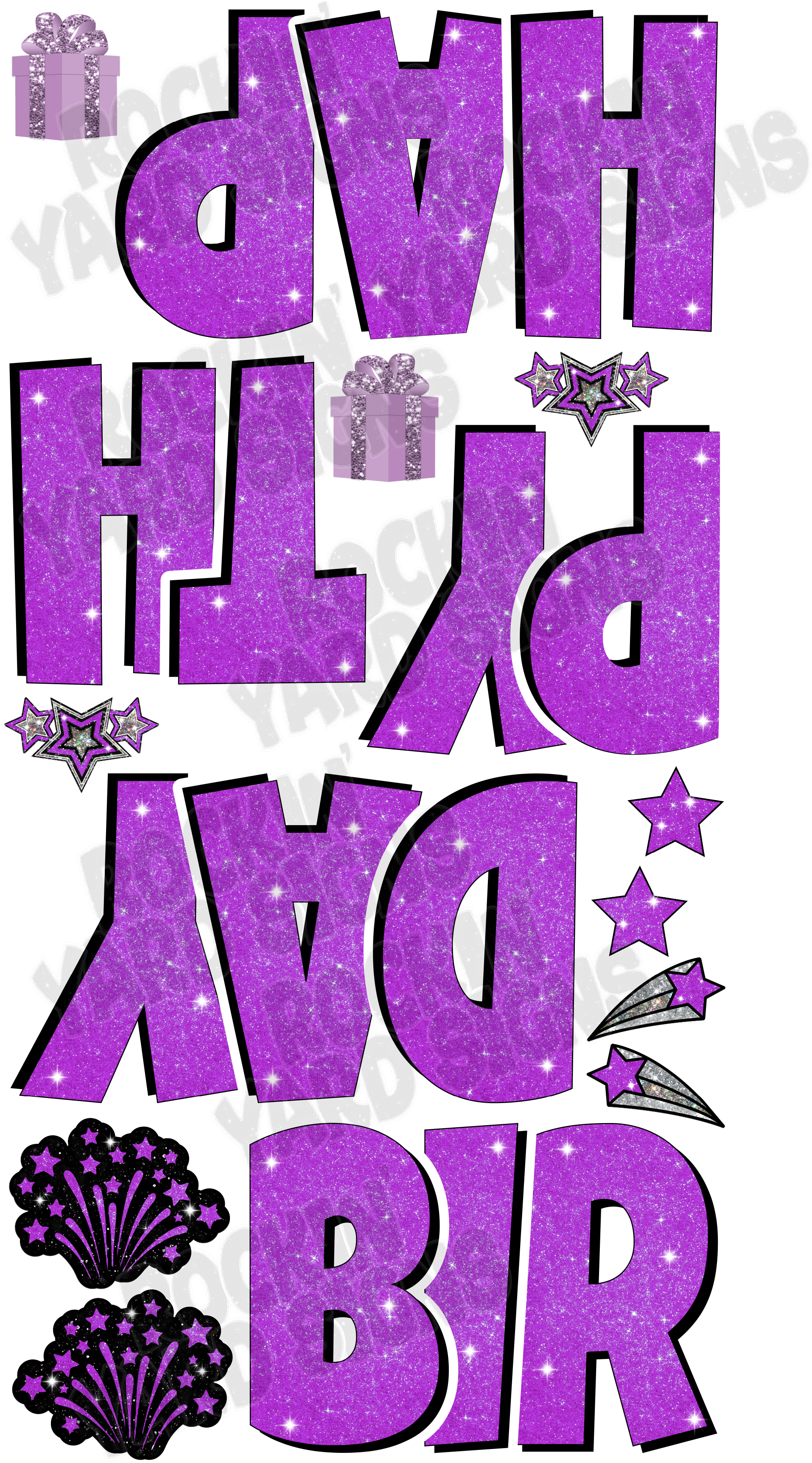 Starburst Options; Happy Birthday 23" EZ Set