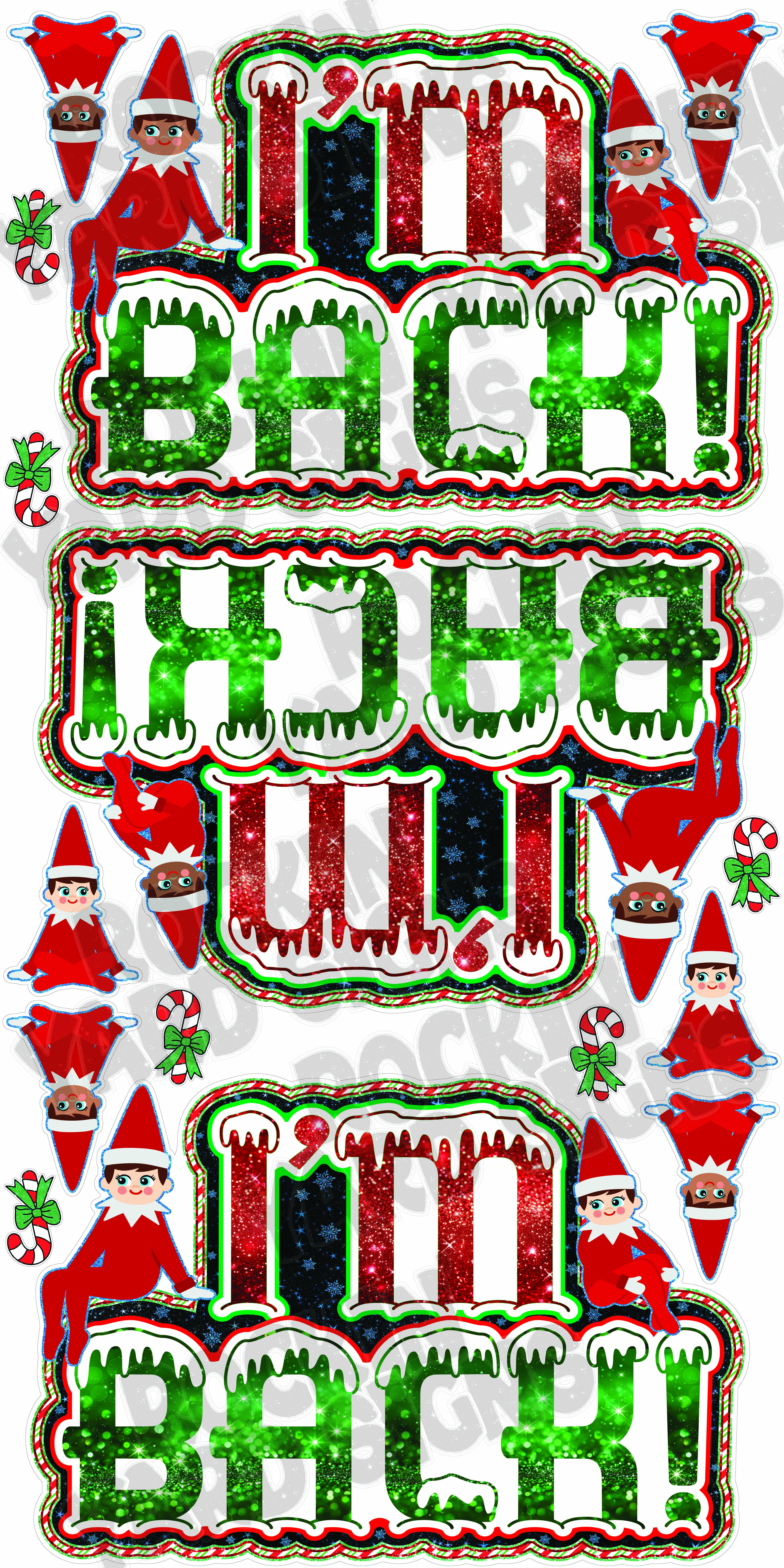 I'm Back mixed skin tones Elf flash sheet