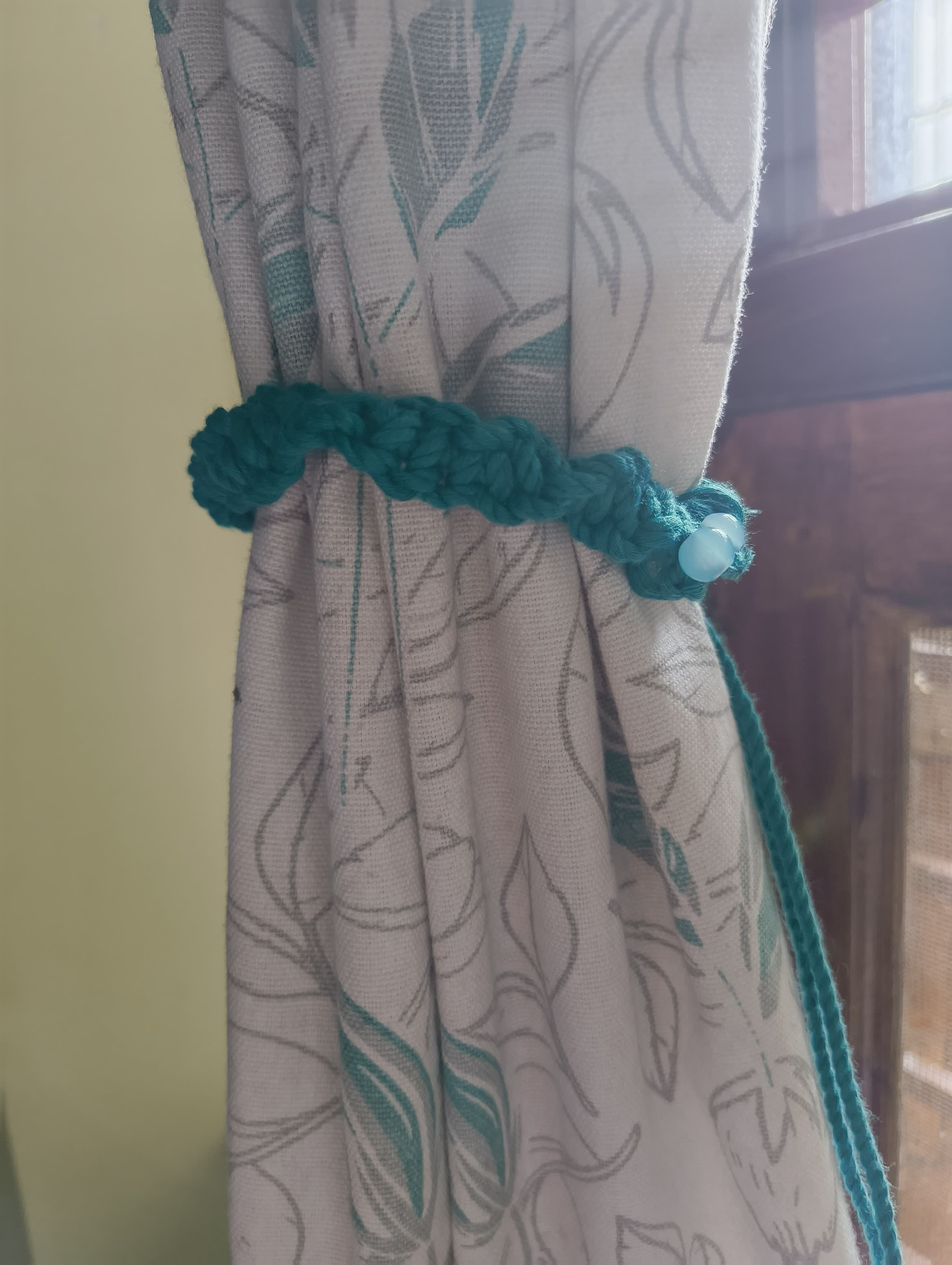 Handmade Macrame Curtain Tieback