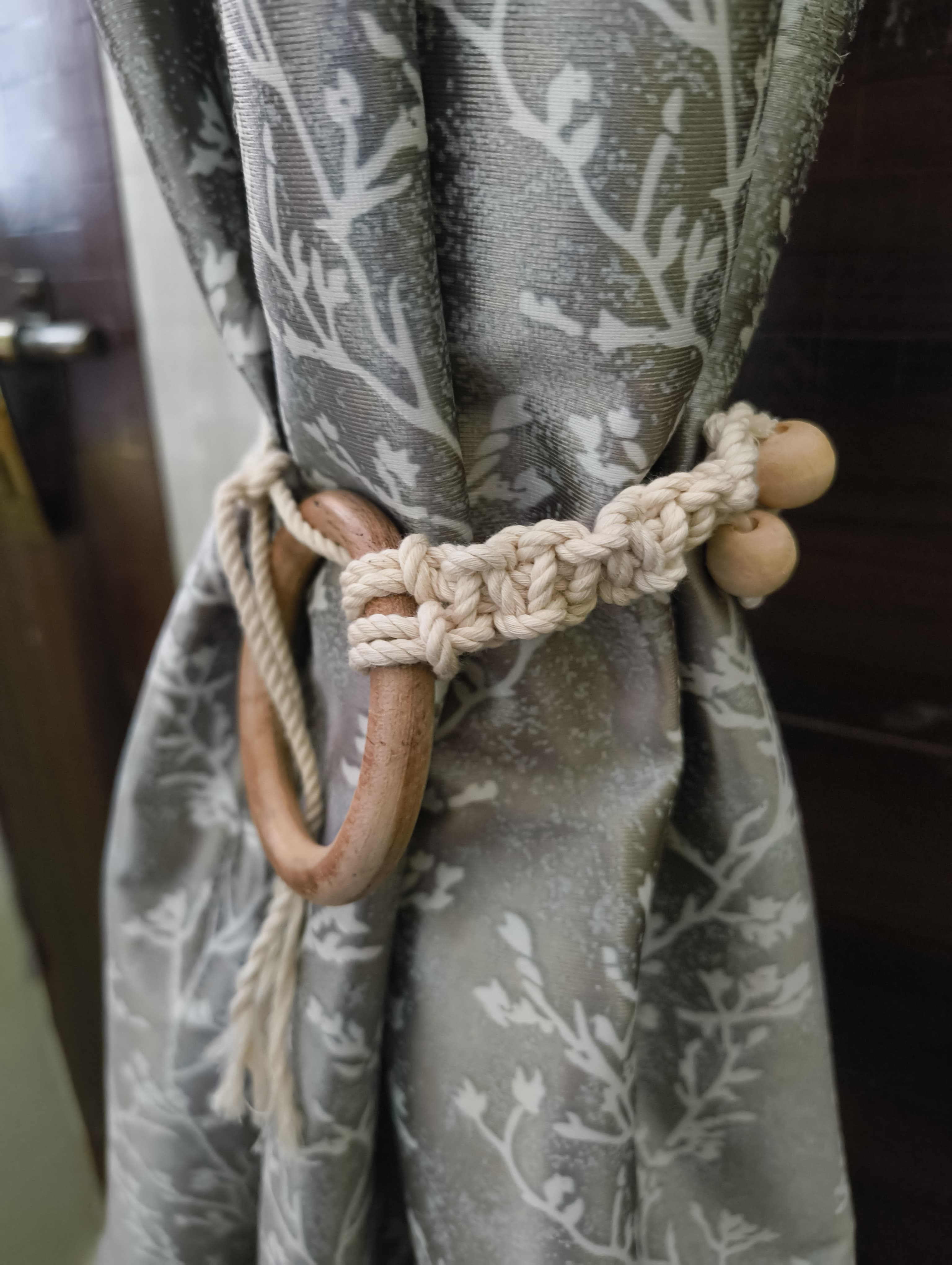 Macrame Curtain Tieback