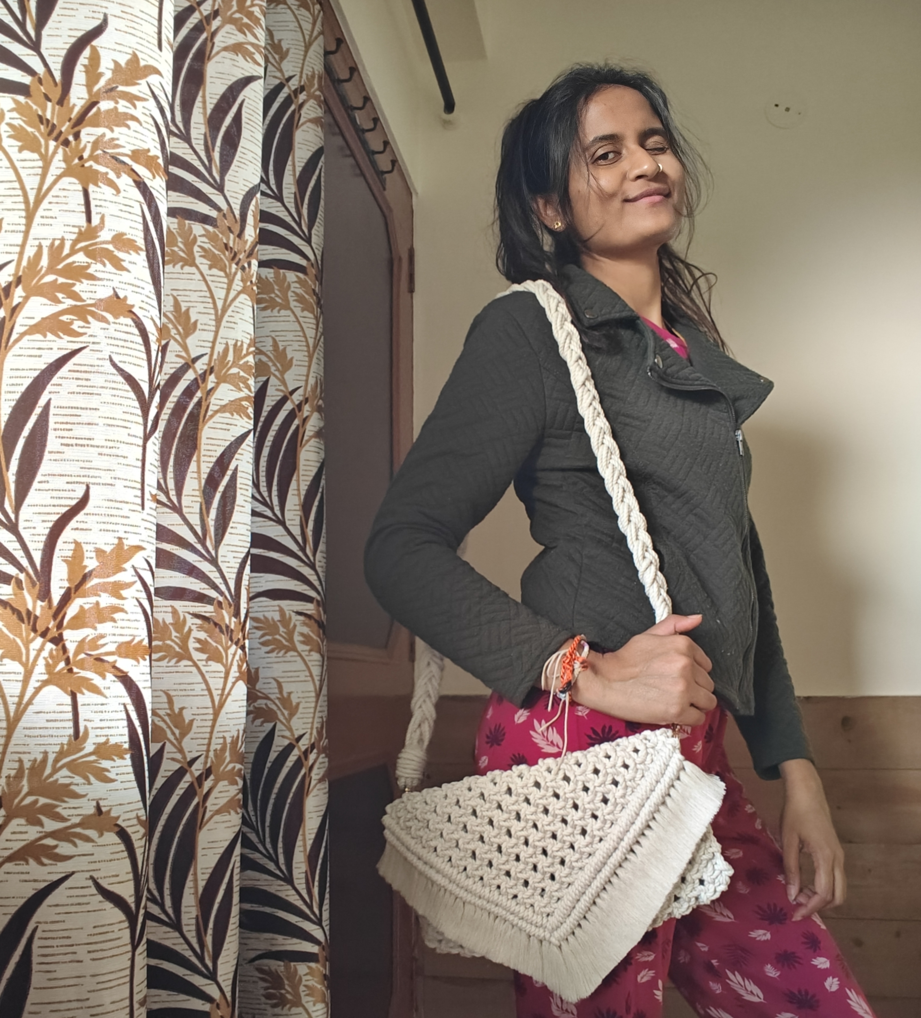 Handmade Macrame Sling Bag