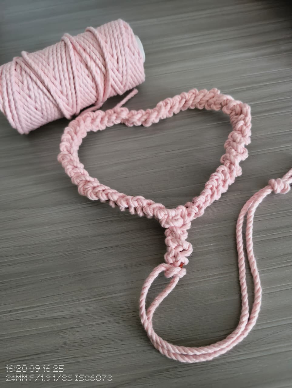Handmade Macrame Heart