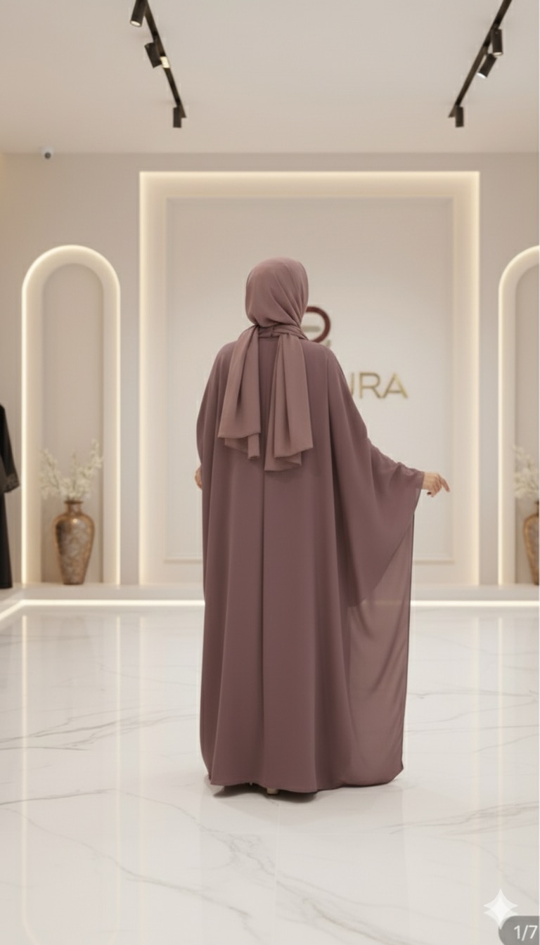 RIYAH - Elegant Mauve Abaya