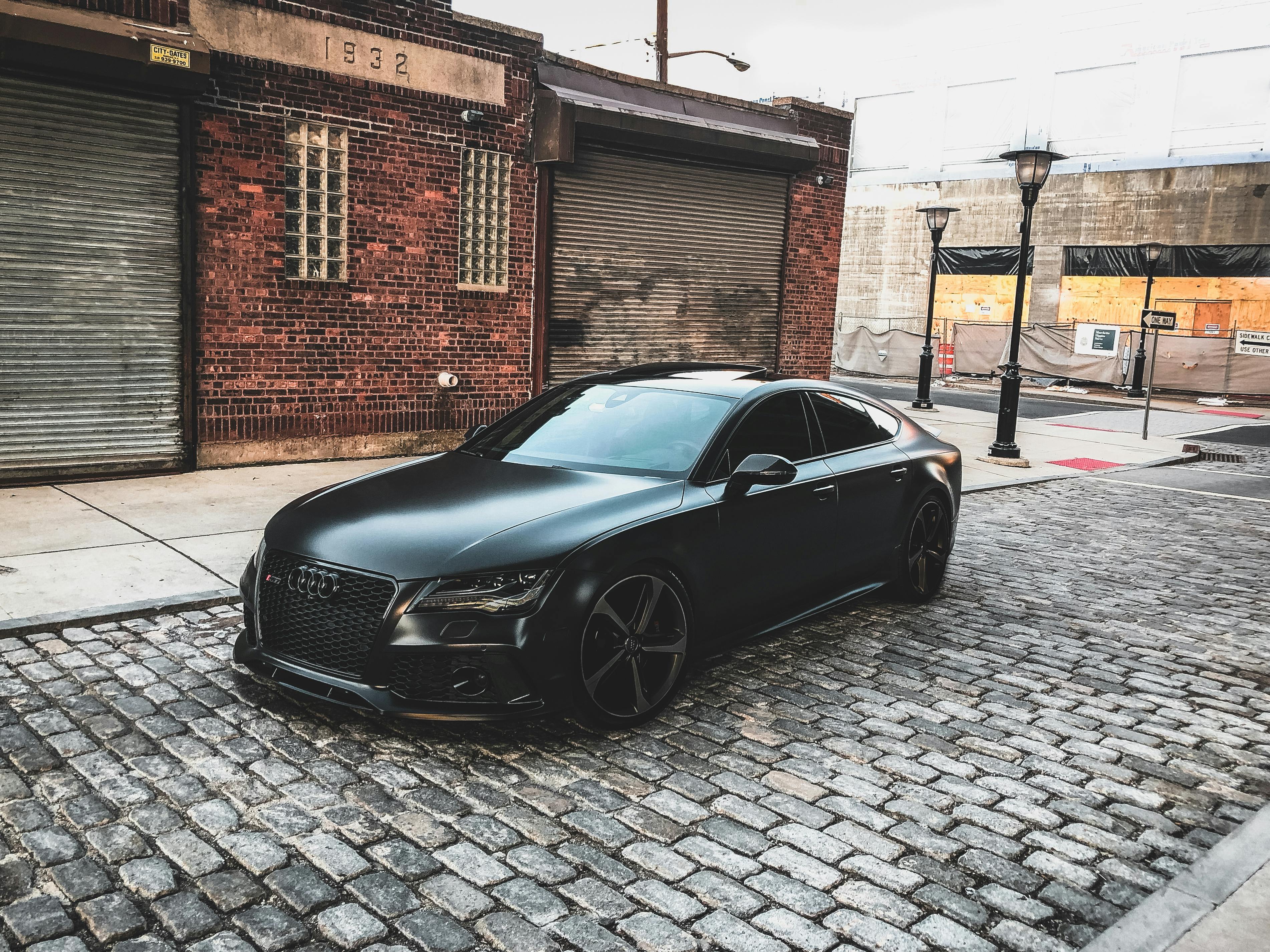 AUDI Matte Black Sports Car