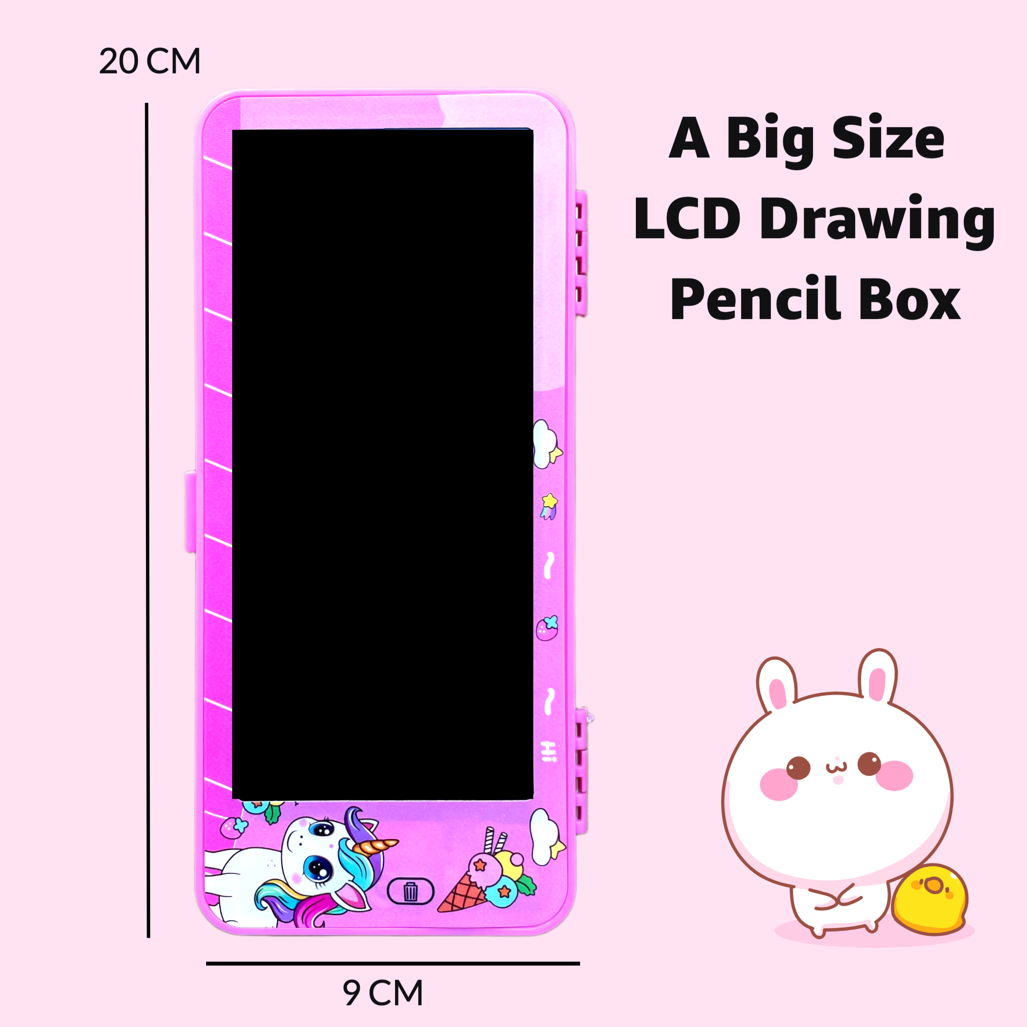 Multi-Functional LCD Drawing & Writing Tablet / Digital Slate / Pencil Box for Kids