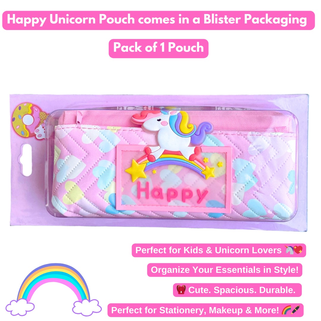 Unicorn Pencil Pouch for Girls & kids – Spacious & Stylish Stationery Organizer