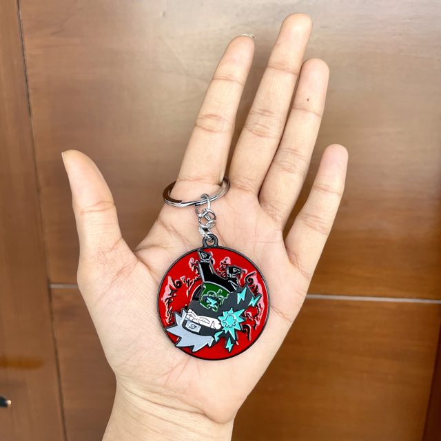 Anime Keychain | Metal Spinning Keychain | Anime Keyring | Perfect Keychain For Anime Lover | Keyring for Cars, Bikes | Keychain for Boys