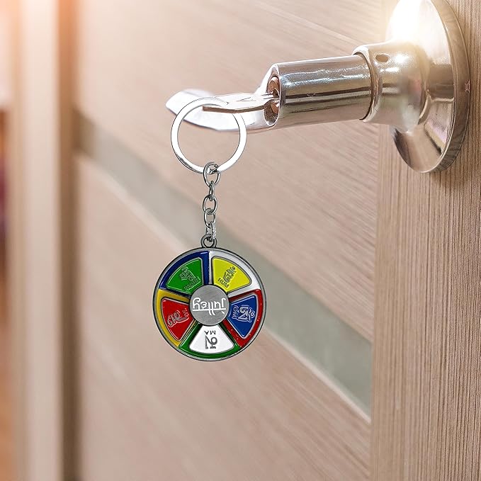 Buddhist Prayer Wheel Rotating Metal Keychain - Tibetan Julley Ladakh Prayer Words Om Mani Padme Hum Spinner Keychain | Religious Keychain