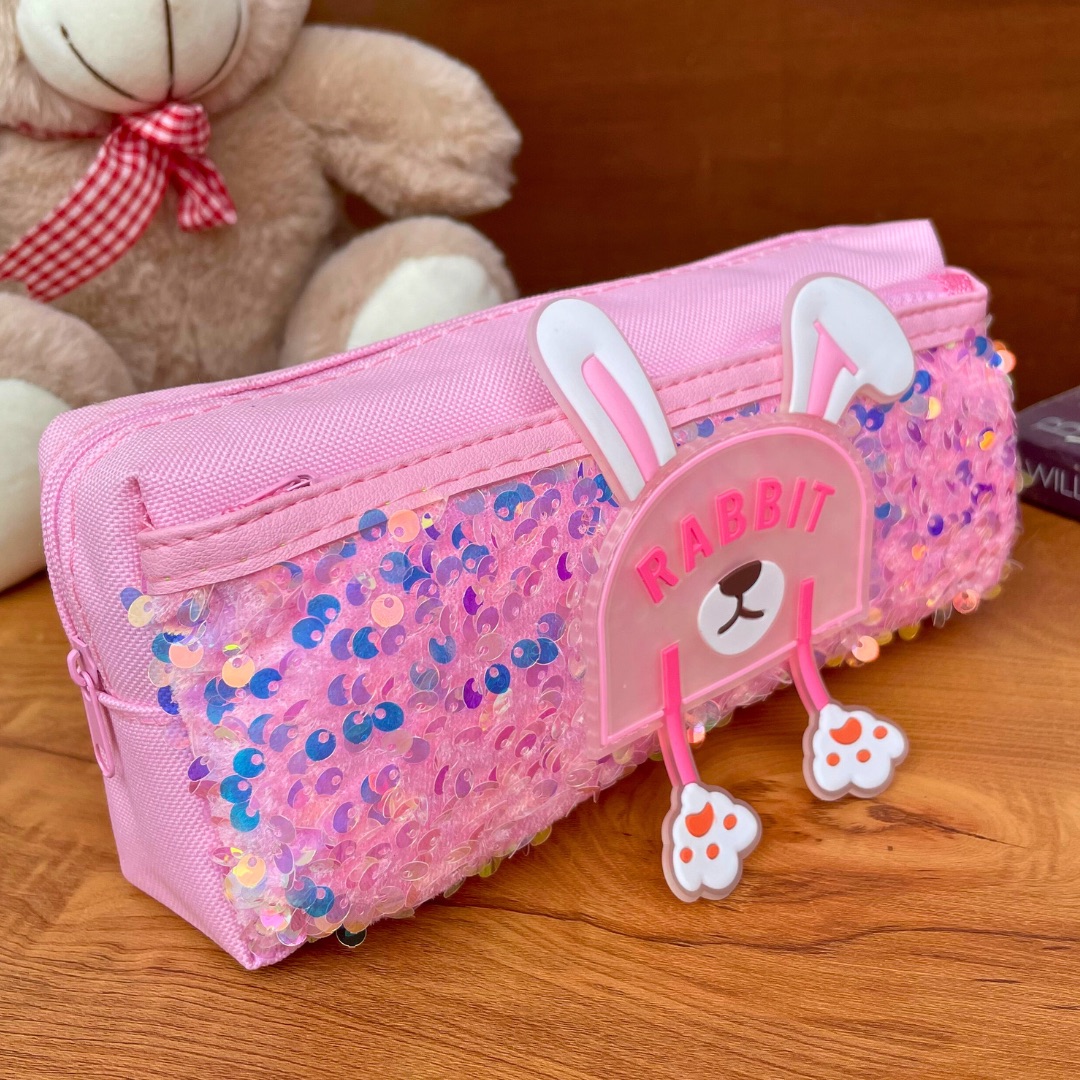 Rabbit Shimmer Pencil Case