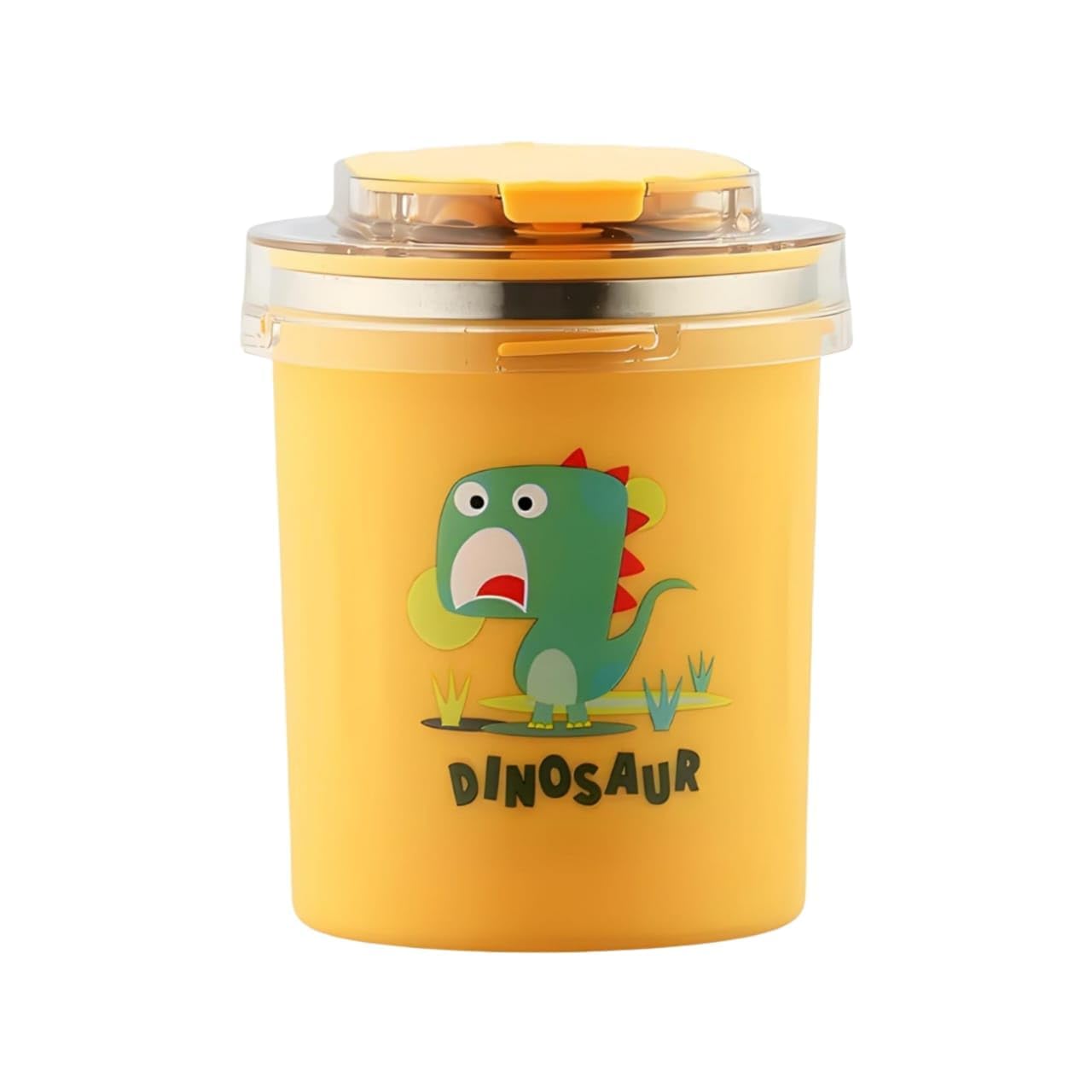 Stainless Steel Kids Lunch Box Soup Cup Thermos with Spoon and Straw – Insulated Food Jar for Hot & Cold Food, Soup, and Lunch, Perfect Gift for School and Travel