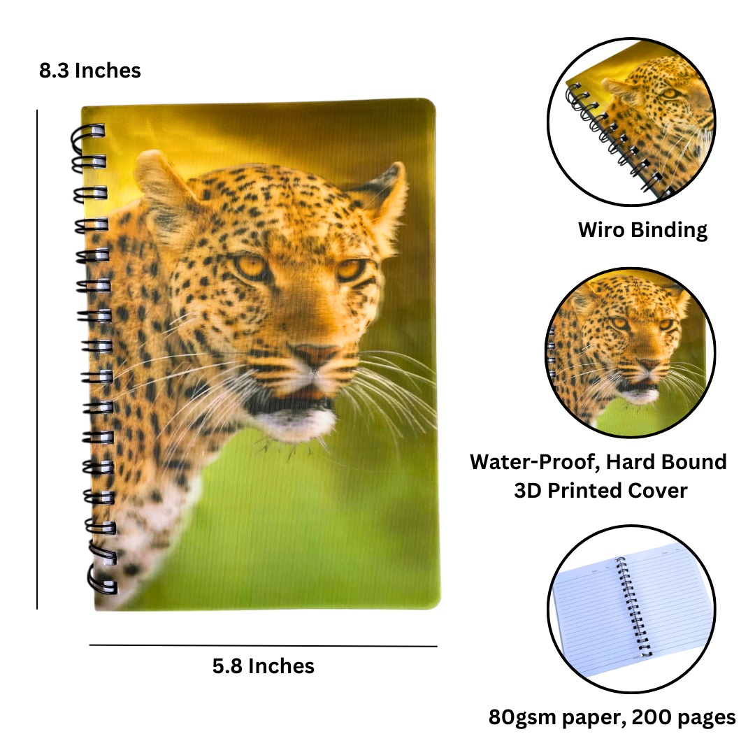 Spiral-bound notebooks A5 Size 3d Design ( Random Print )