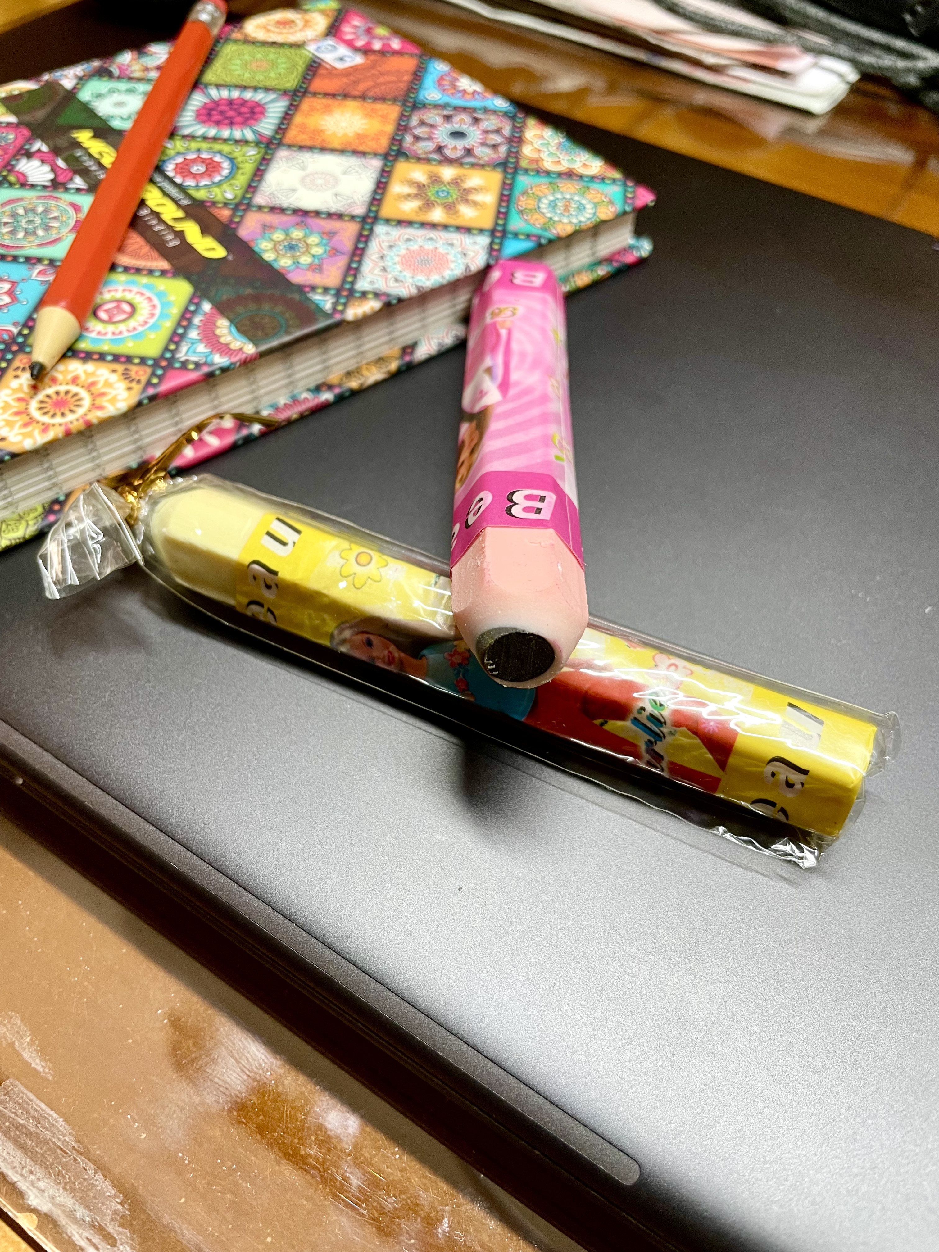 Pencil Shaped Long Eraser - Barbie Printed