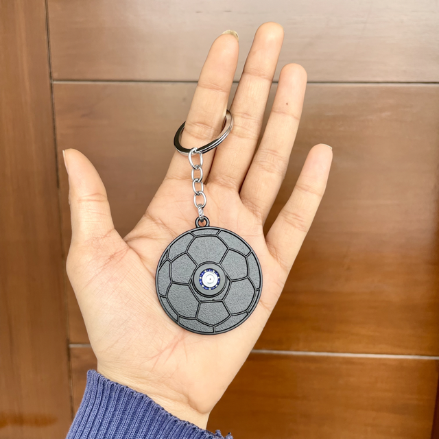 Messi Football Champion Spinner Metal Keychain