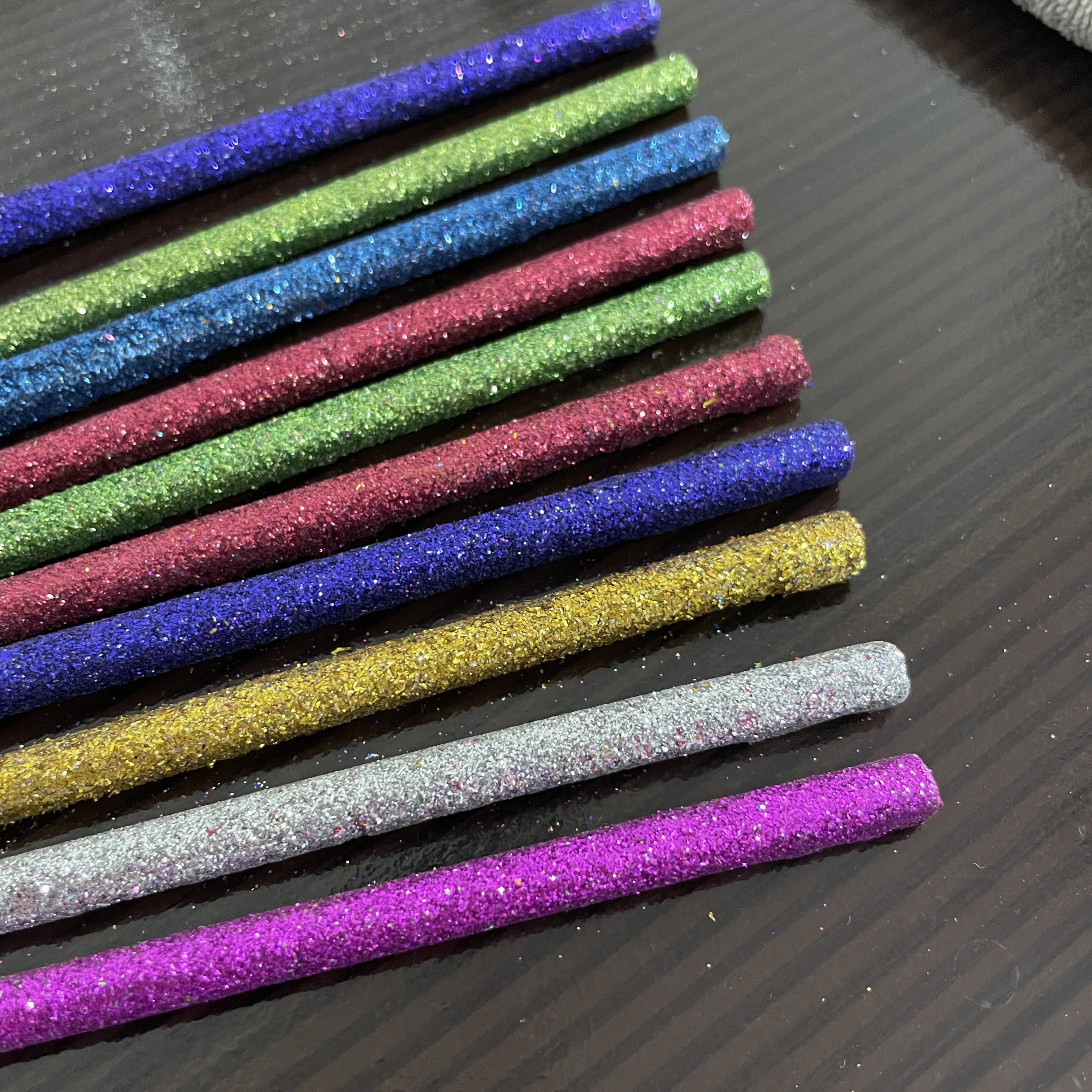 10 HB Glitter Pencils, 1 Pencil Shaped Long Eraser, 1 Sharpener in Cartoon Pencil Box | Hi-Friends School Stationery Gift Set