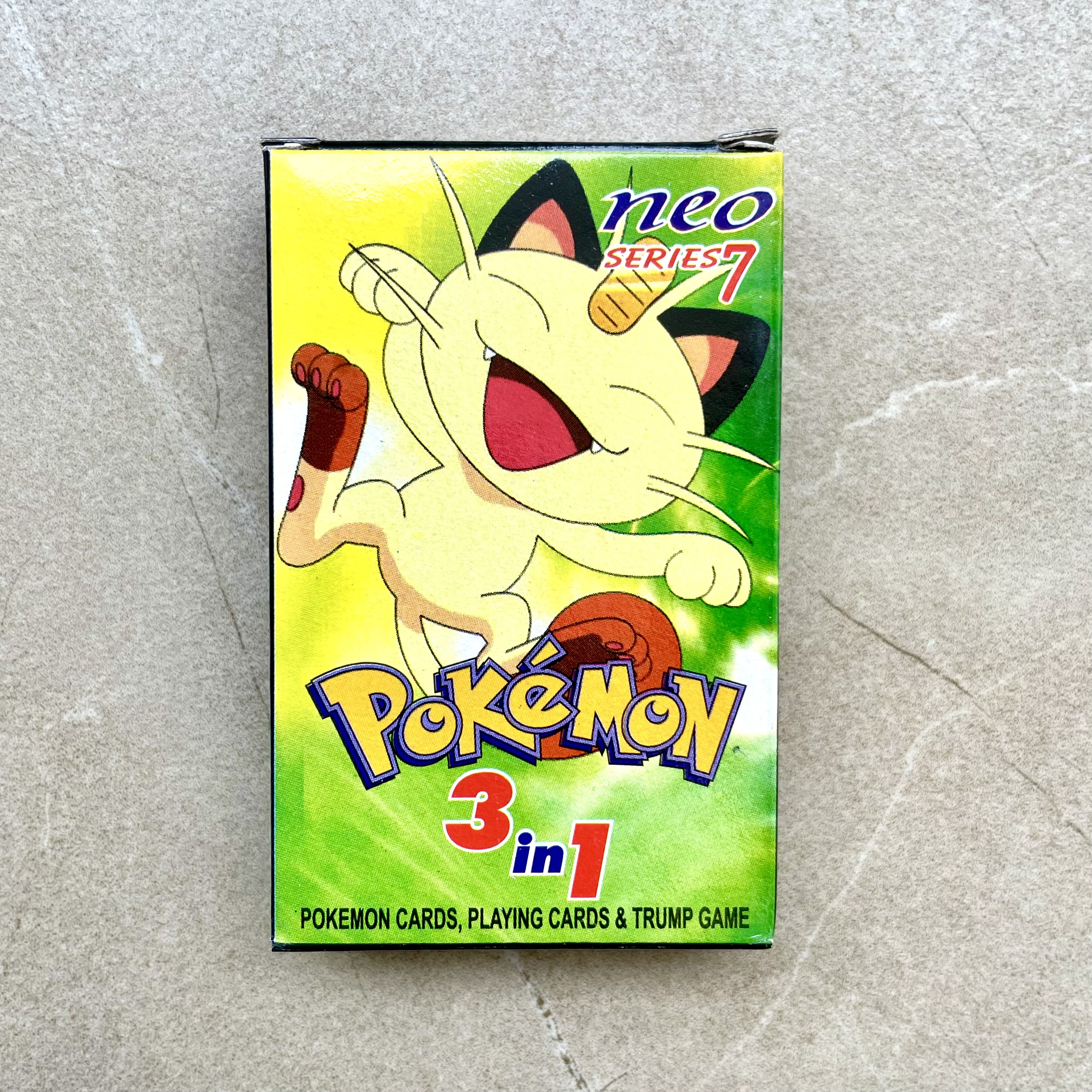 Pokemon Trading Cards Game Set – 3 in-1 Pokemon Cards, Playing Cards & Trump Game | Neo Series 7 | 3D Shining Cards | 55 Amazing Cards in Each Pack