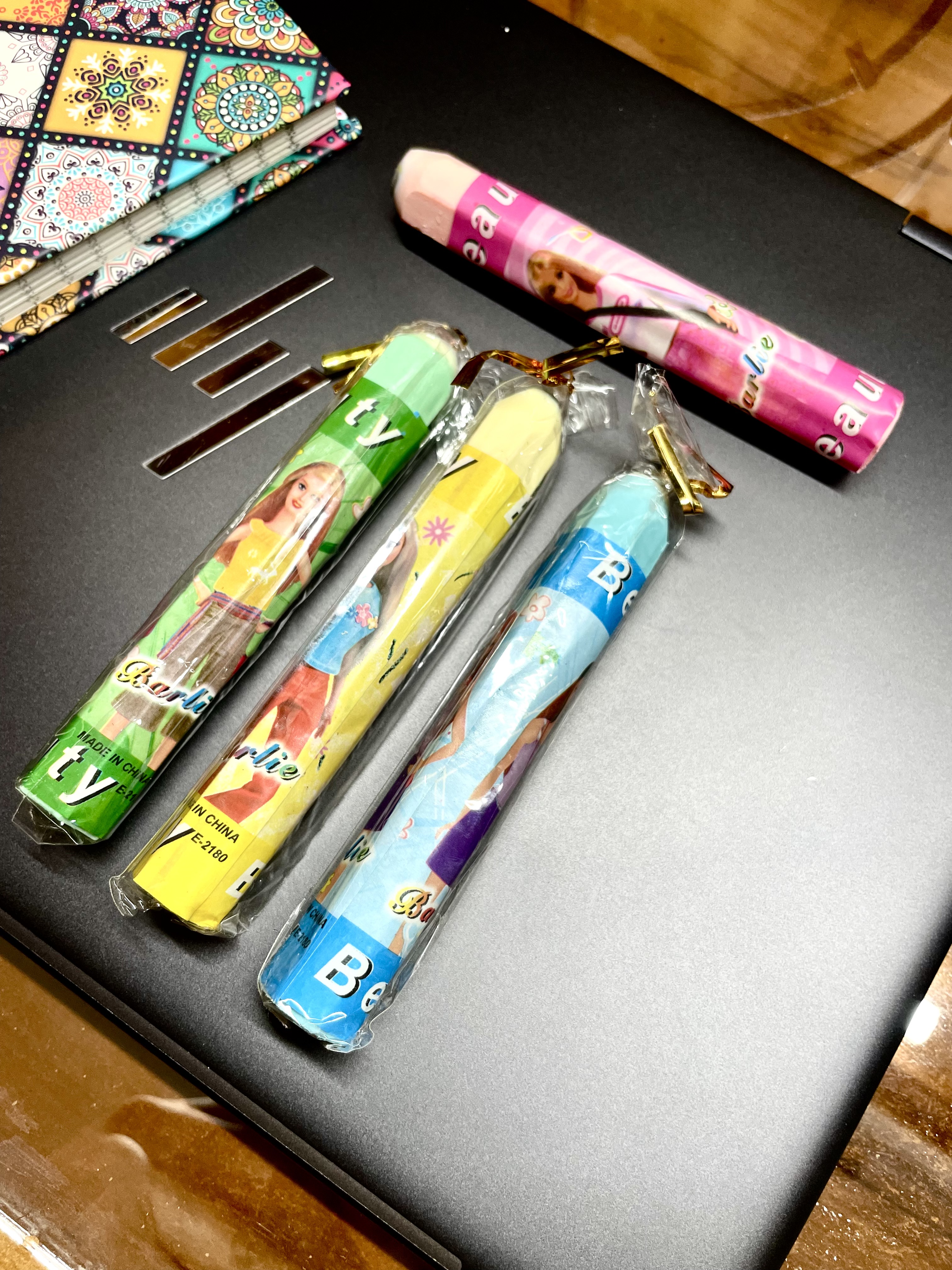 Pencil Shaped Long Eraser - Barbie Printed