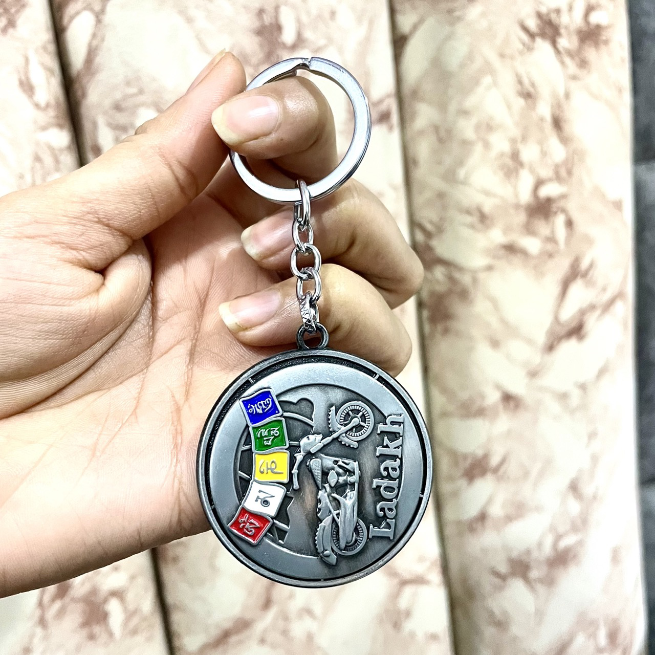 Ladakh Motorcycle Keychain