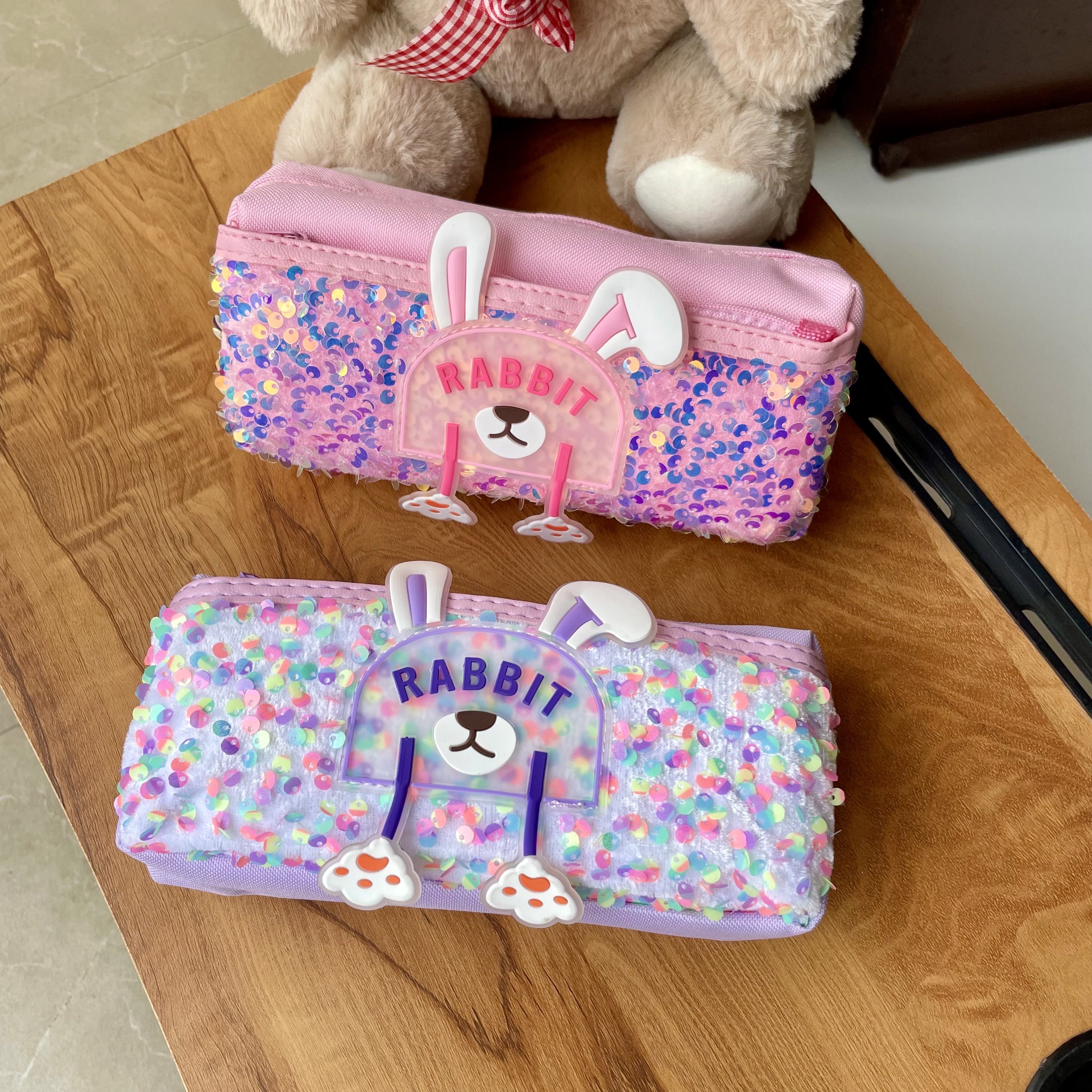 Rabbit Shimmer Pencil Case