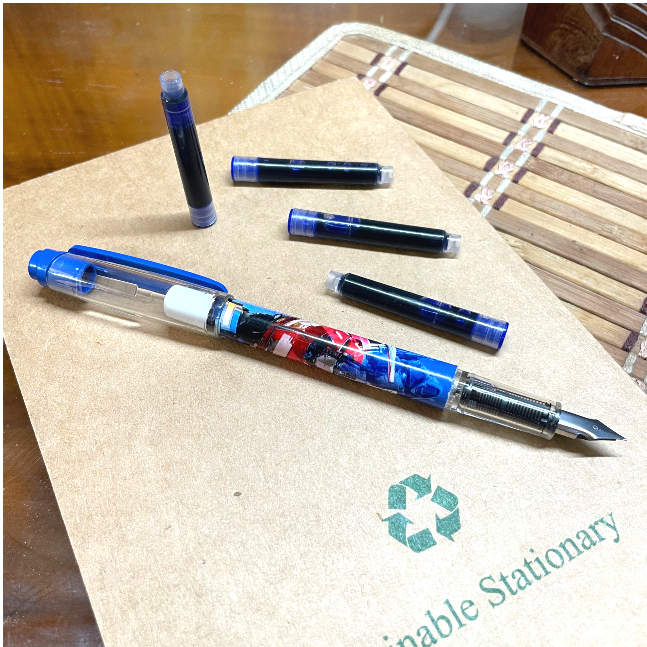 Transformer Anime Themed Fountain Pen with 4 Ink Cartridges