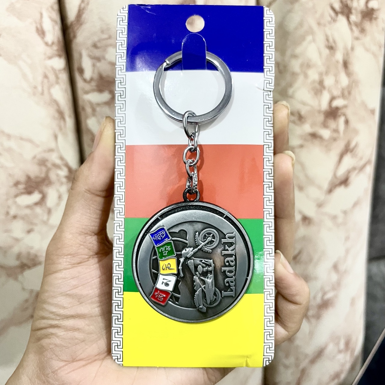 Ladakh Motorcycle Keychain