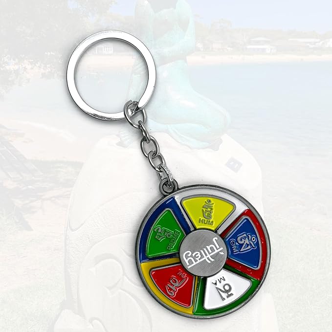 Buddhist Prayer Wheel Rotating Metal Keychain - Tibetan Julley Ladakh Prayer Words Om Mani Padme Hum Spinner Keychain | Religious Keychain