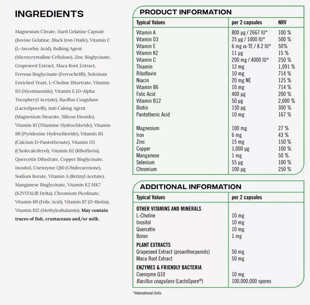 Multivitamin Nexgen Reflex nutrition