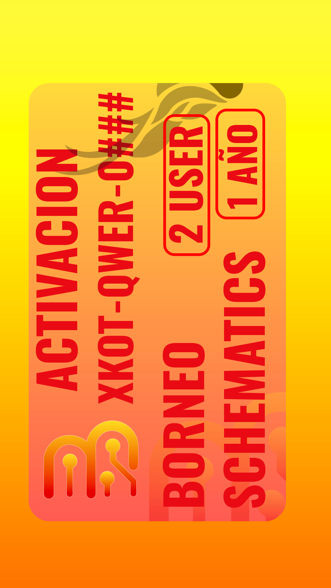 (BOLIVIA) Activación de Borneo Schematics - 1 Año