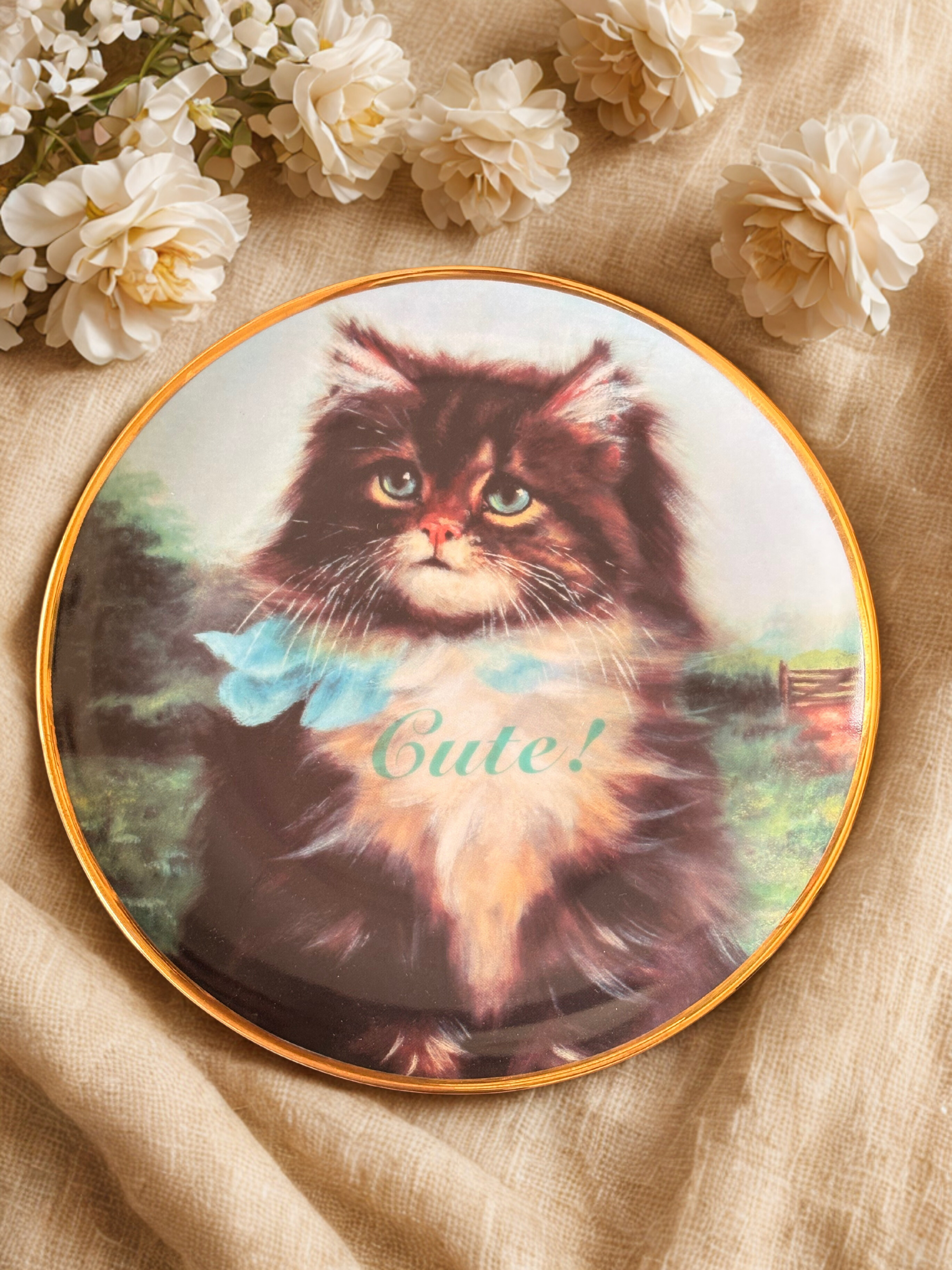 Cute Pussy (Cat) Picture Plate