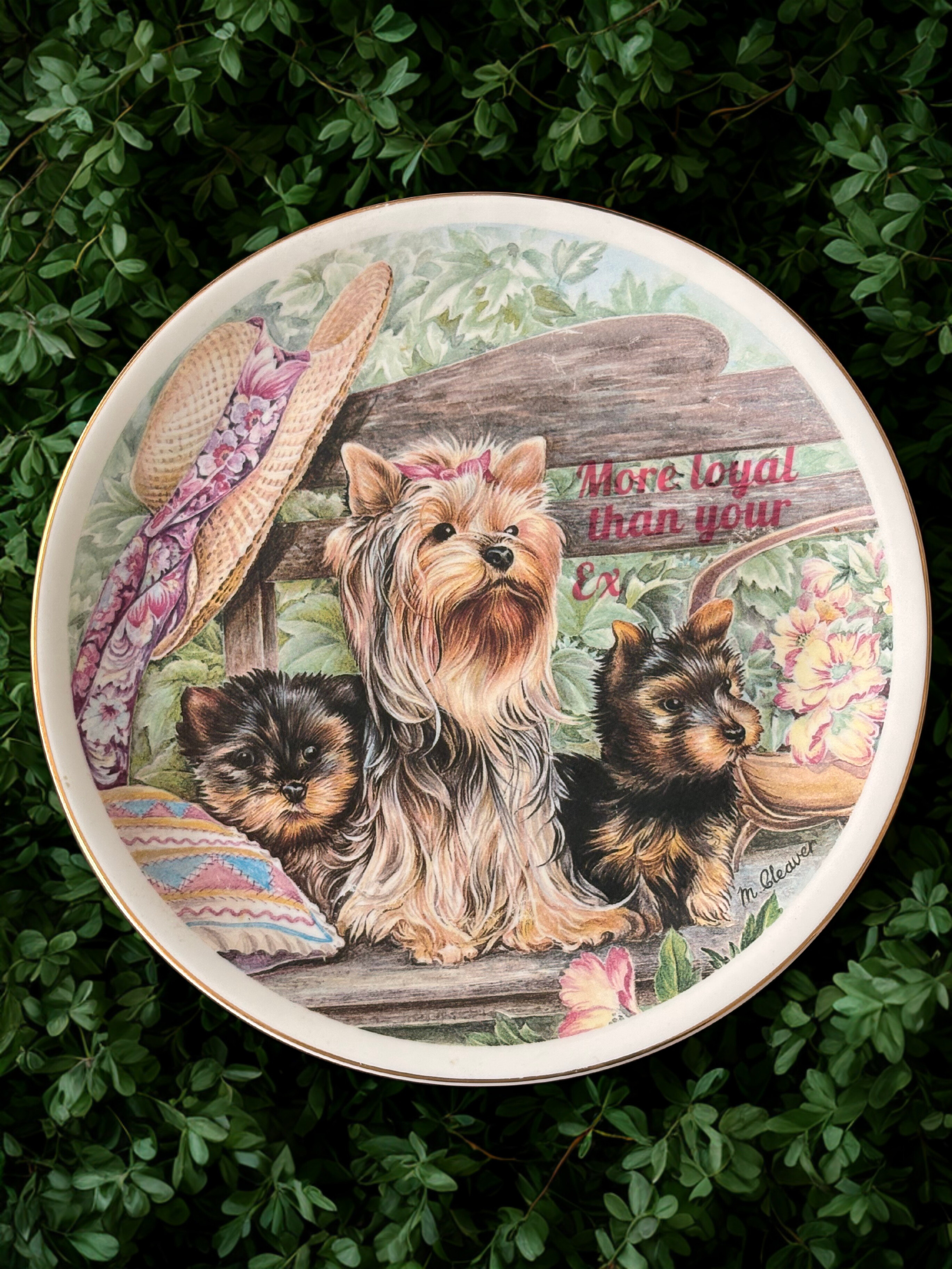 More Loyal Than Your Ex - Vintage Picture Plate