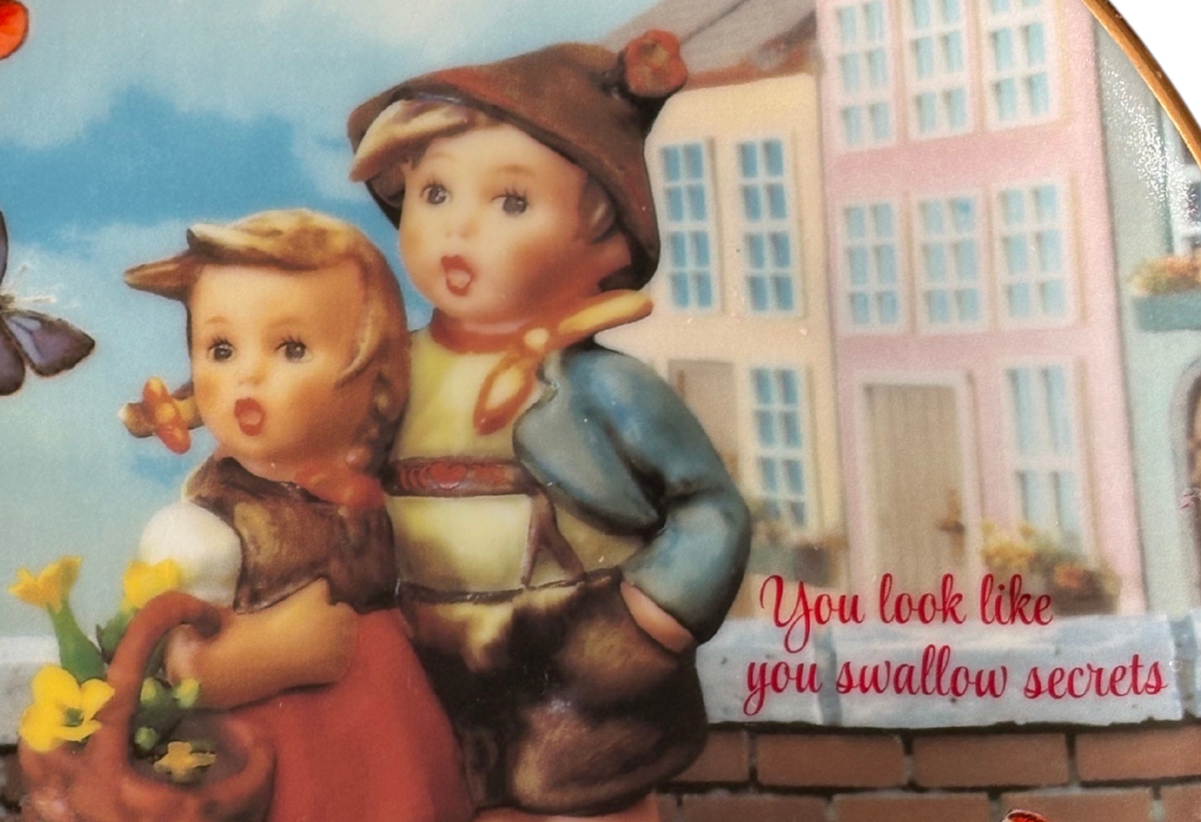 You look like - Vintage Picture Plate