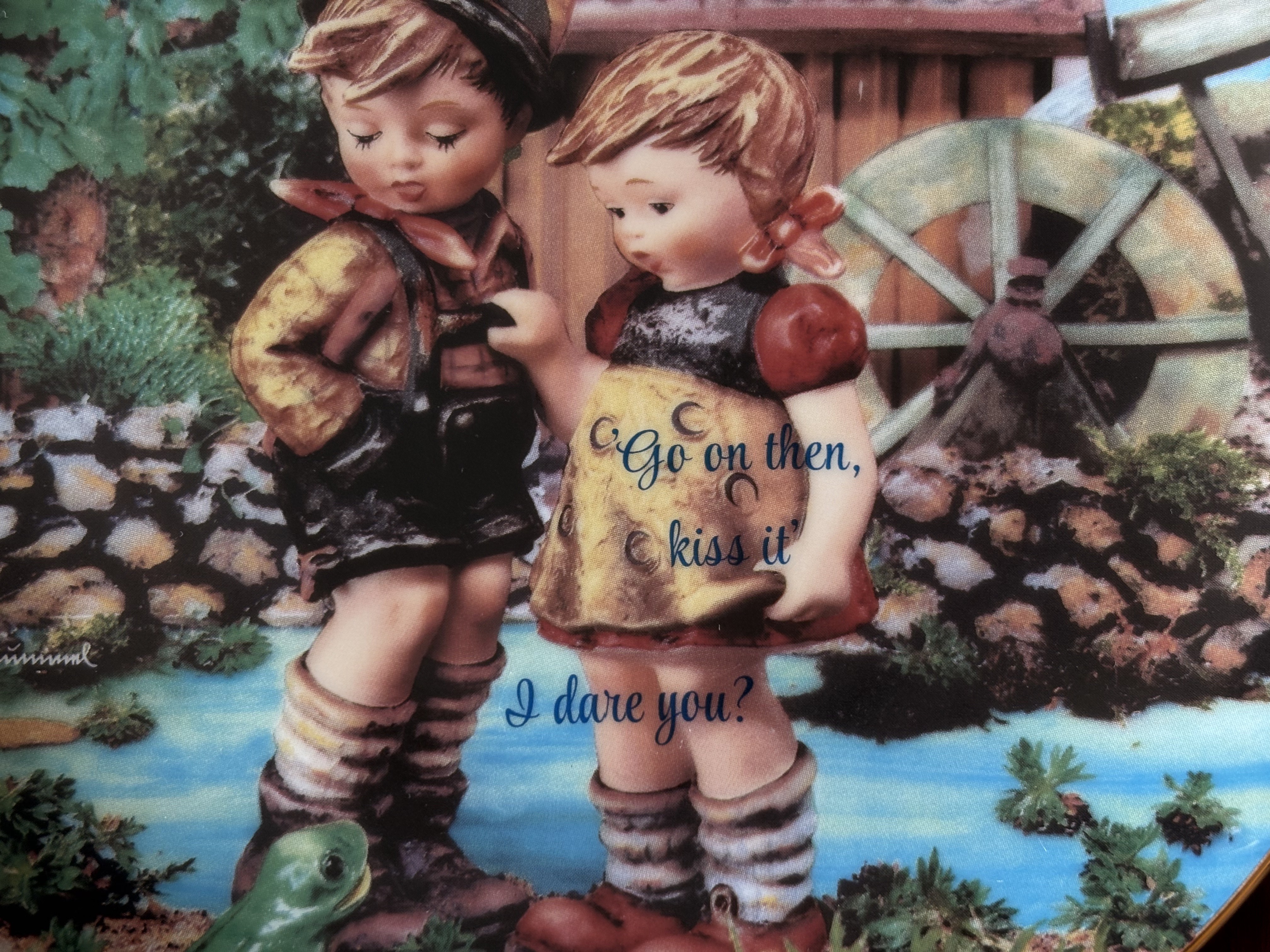 Go On Then - Vintage Picture Plate
