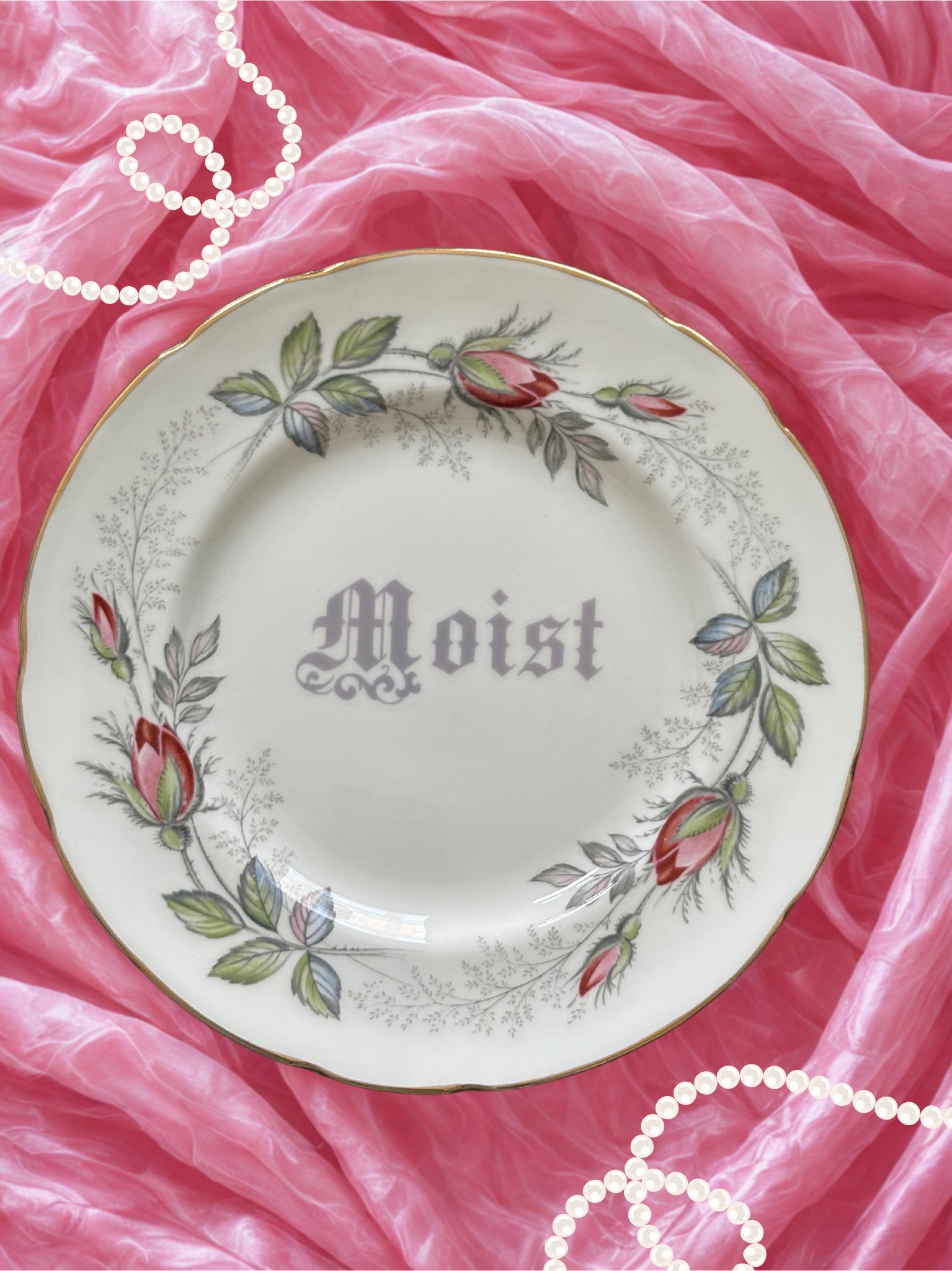 Moist - Vintage China Plate