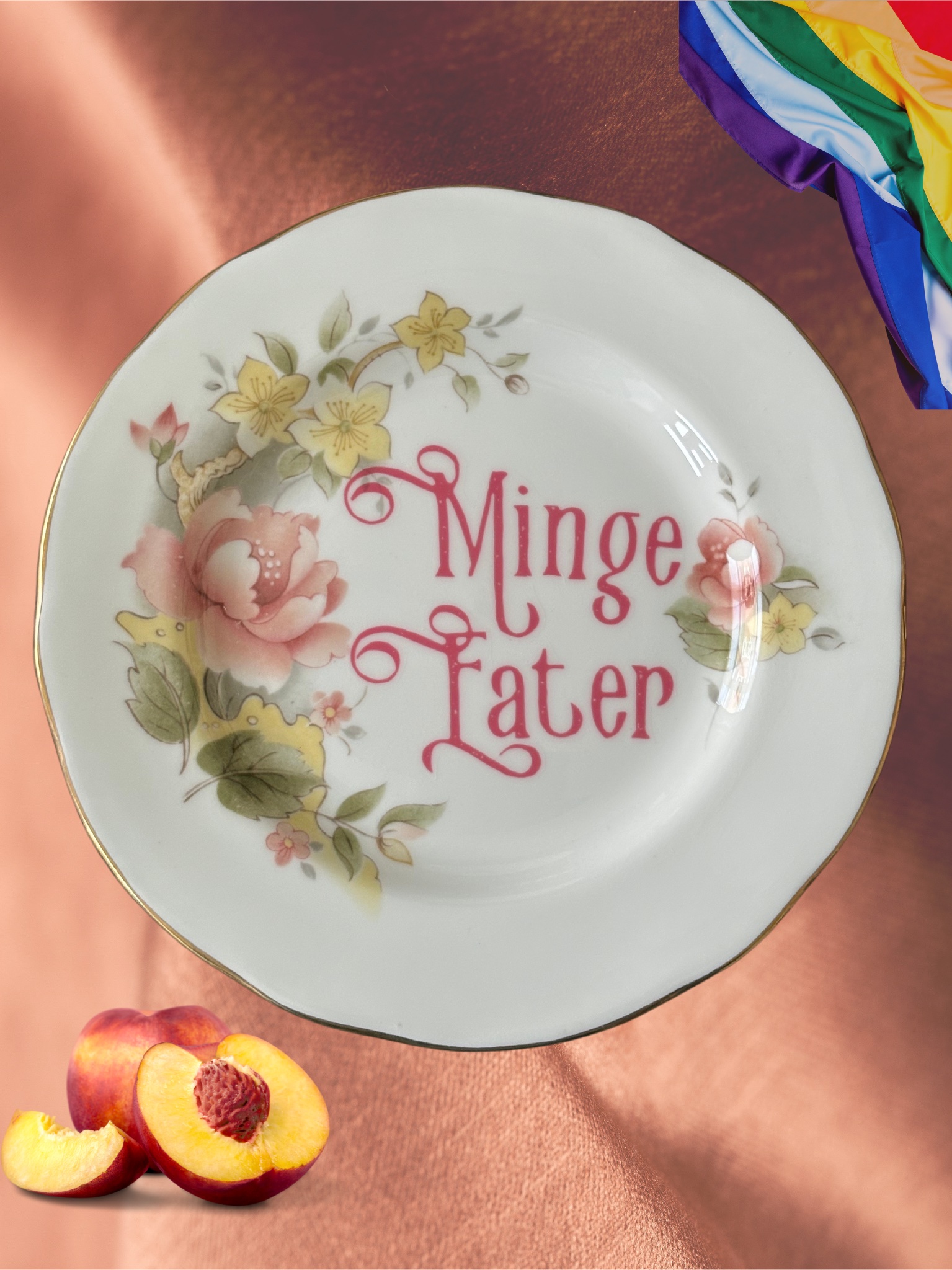 Minge Eater - Vintage China Plate