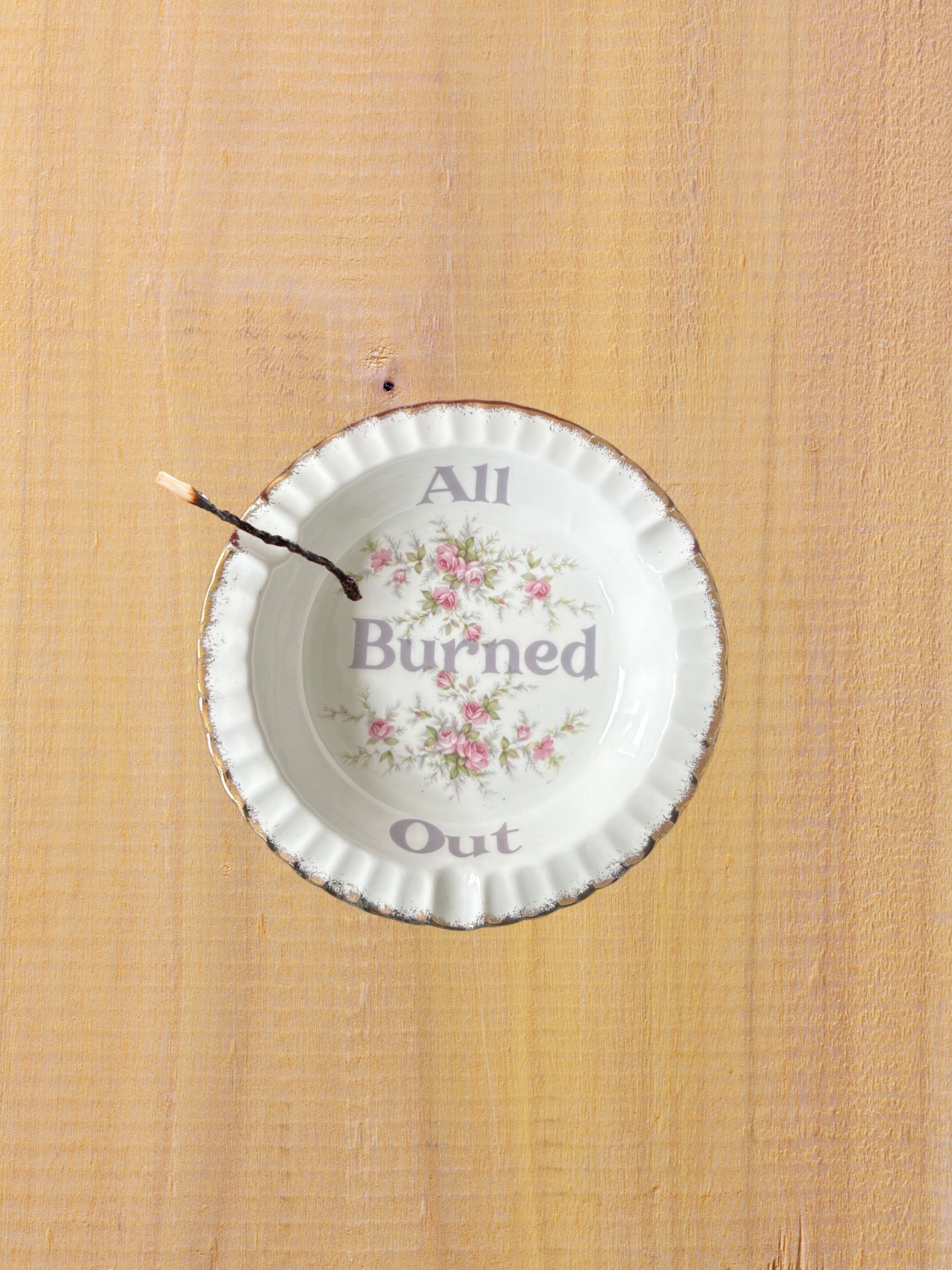 All Burned Out -  Vintage Ashtray