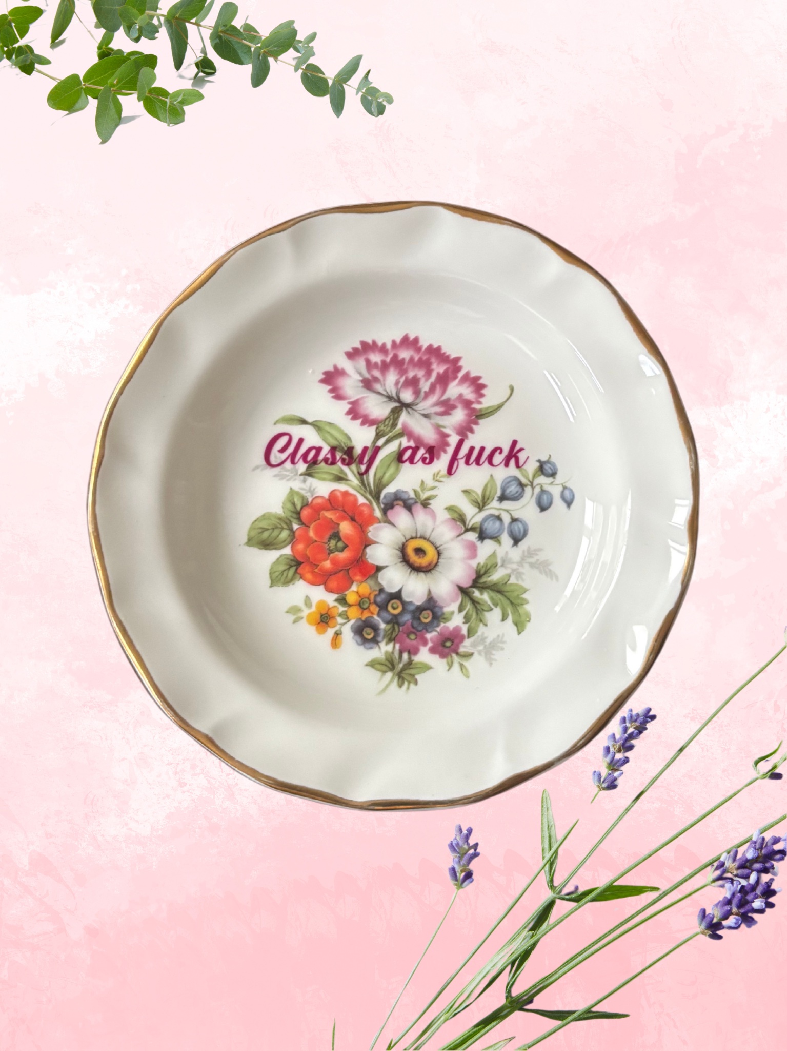 Classy as fuck - Vintage Trinket Dish