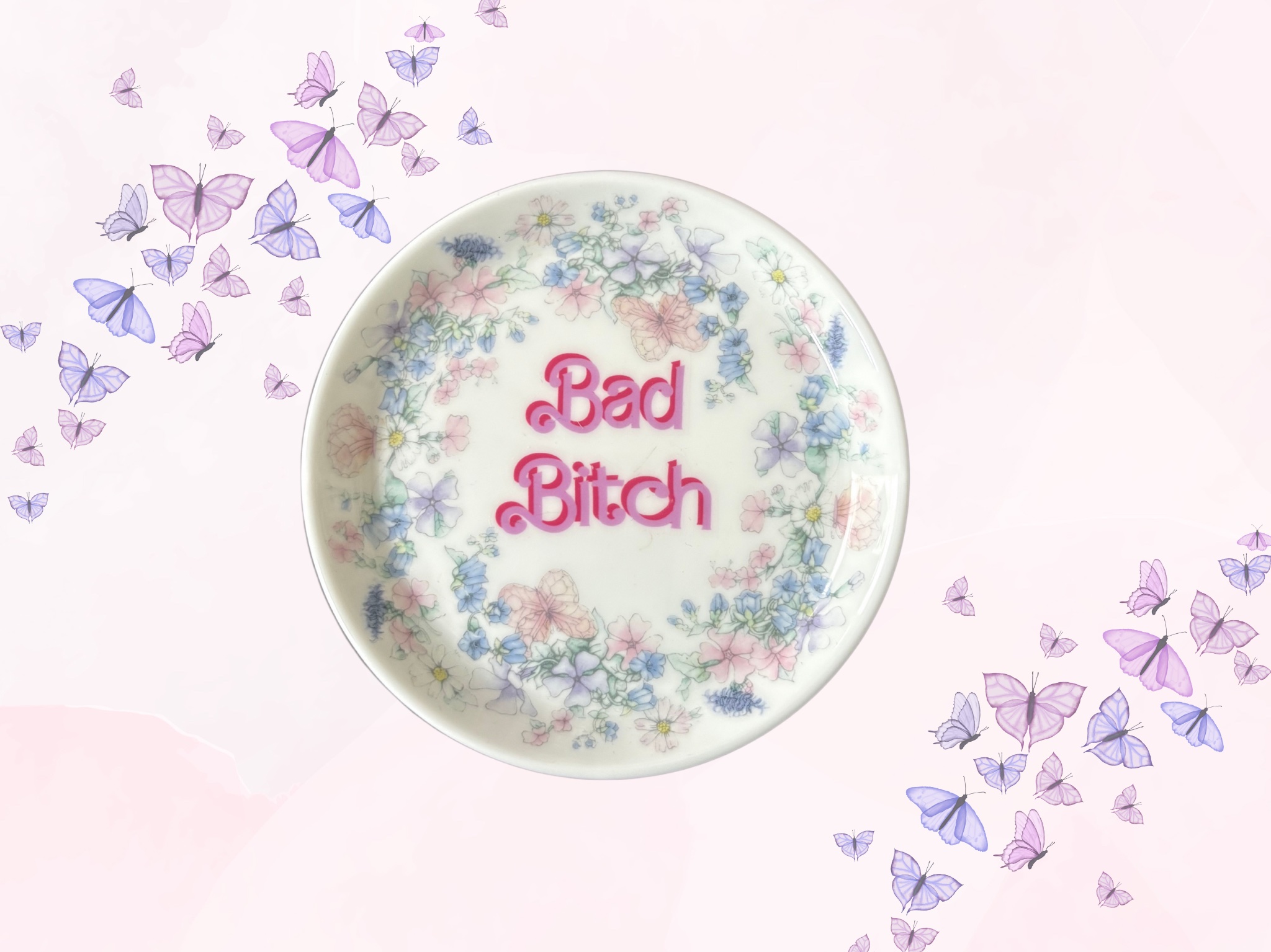 Bad Bitch - Vintage Trinket Plate