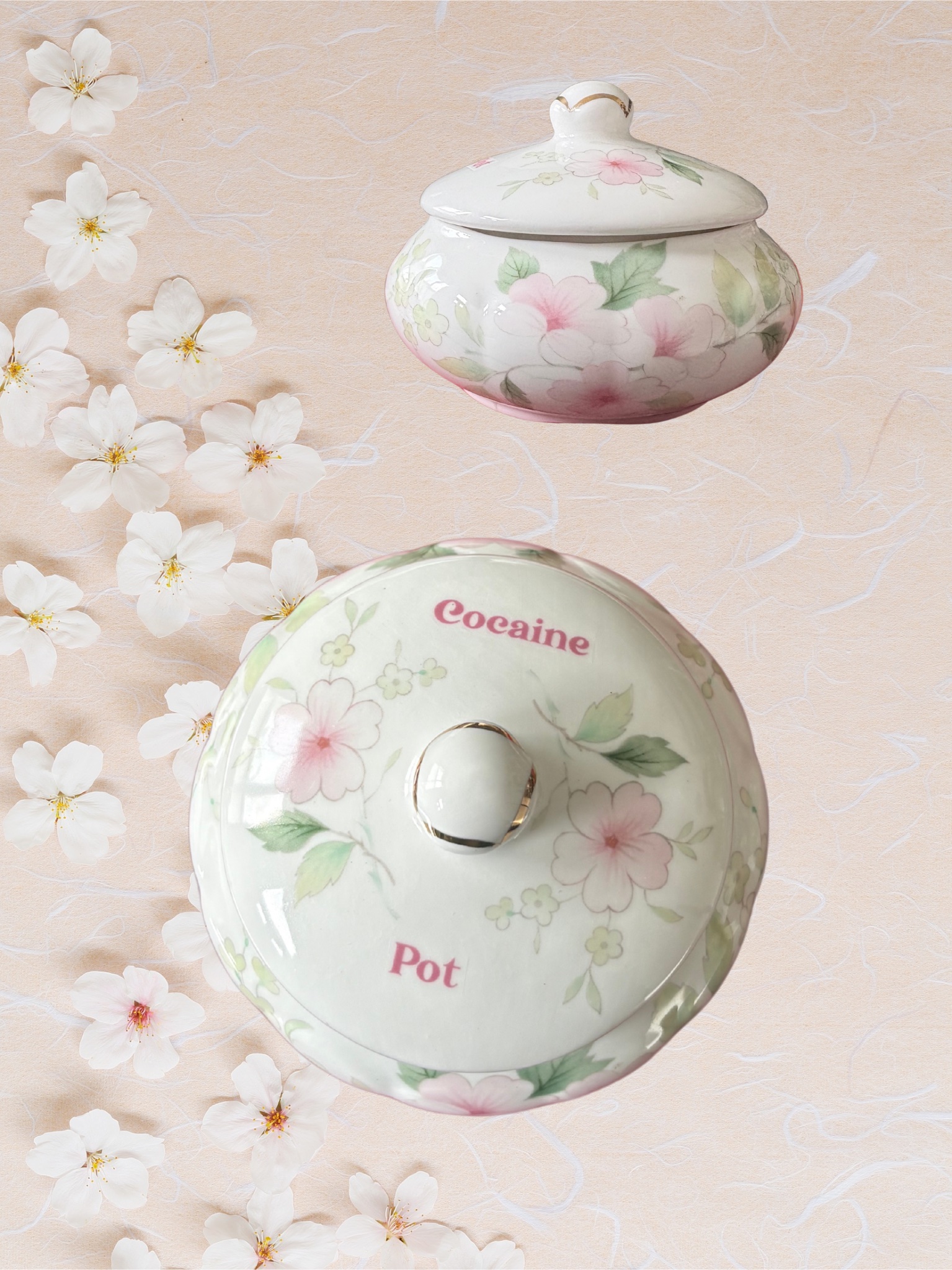 Cocaine Pot - Vintage Trinket Pot