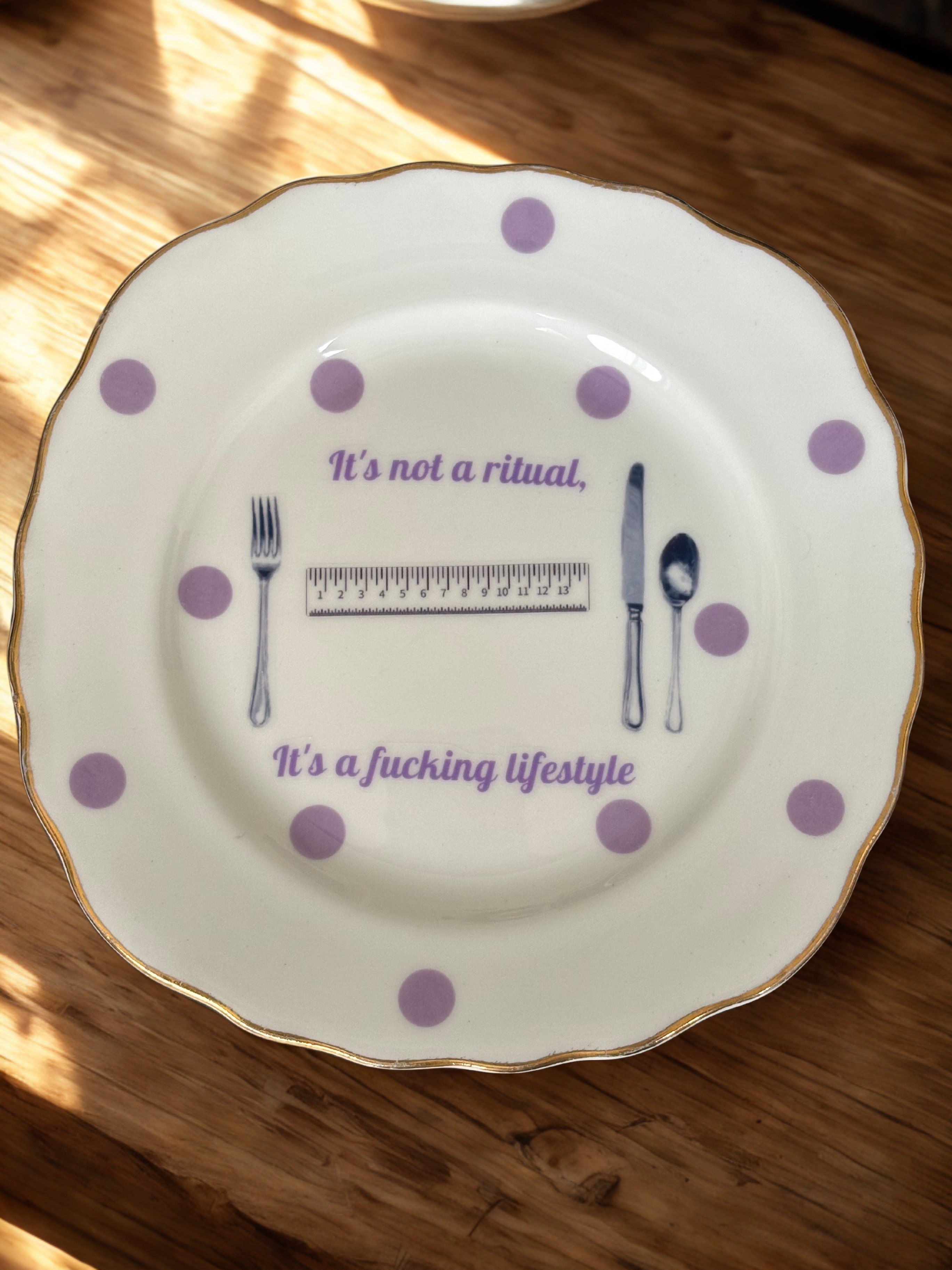 OCD - Vintage China Plate