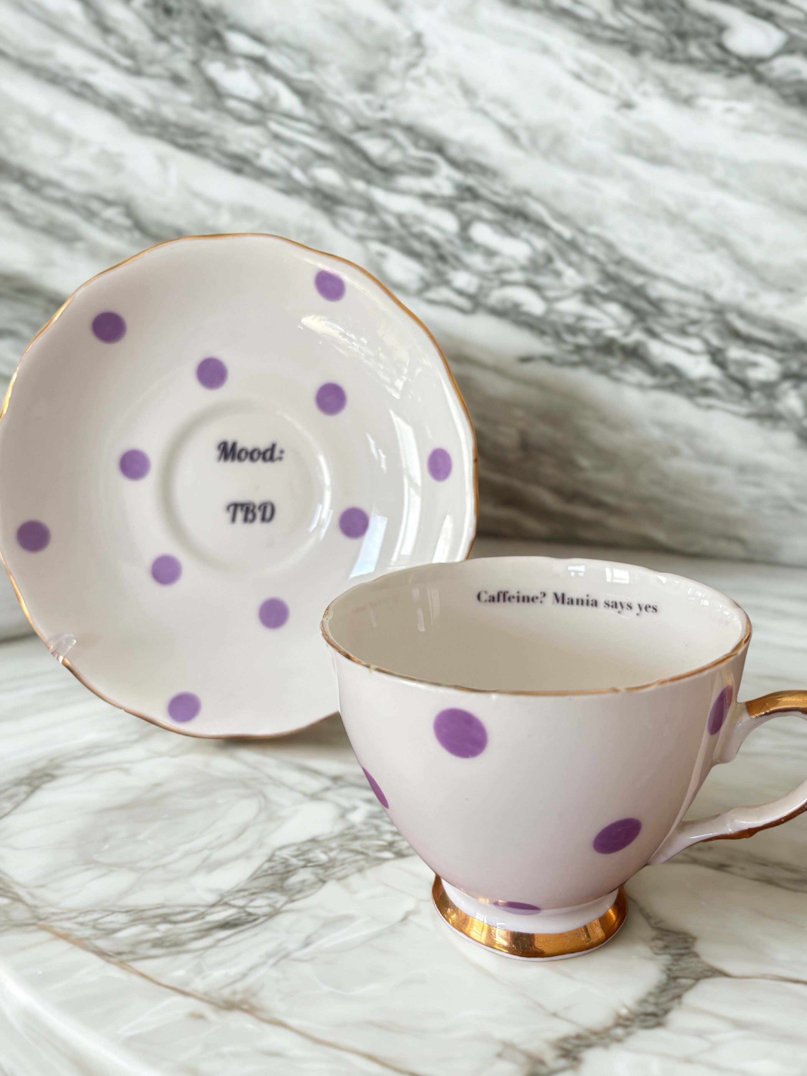 Bipolar - Vintage Cup & Saucer