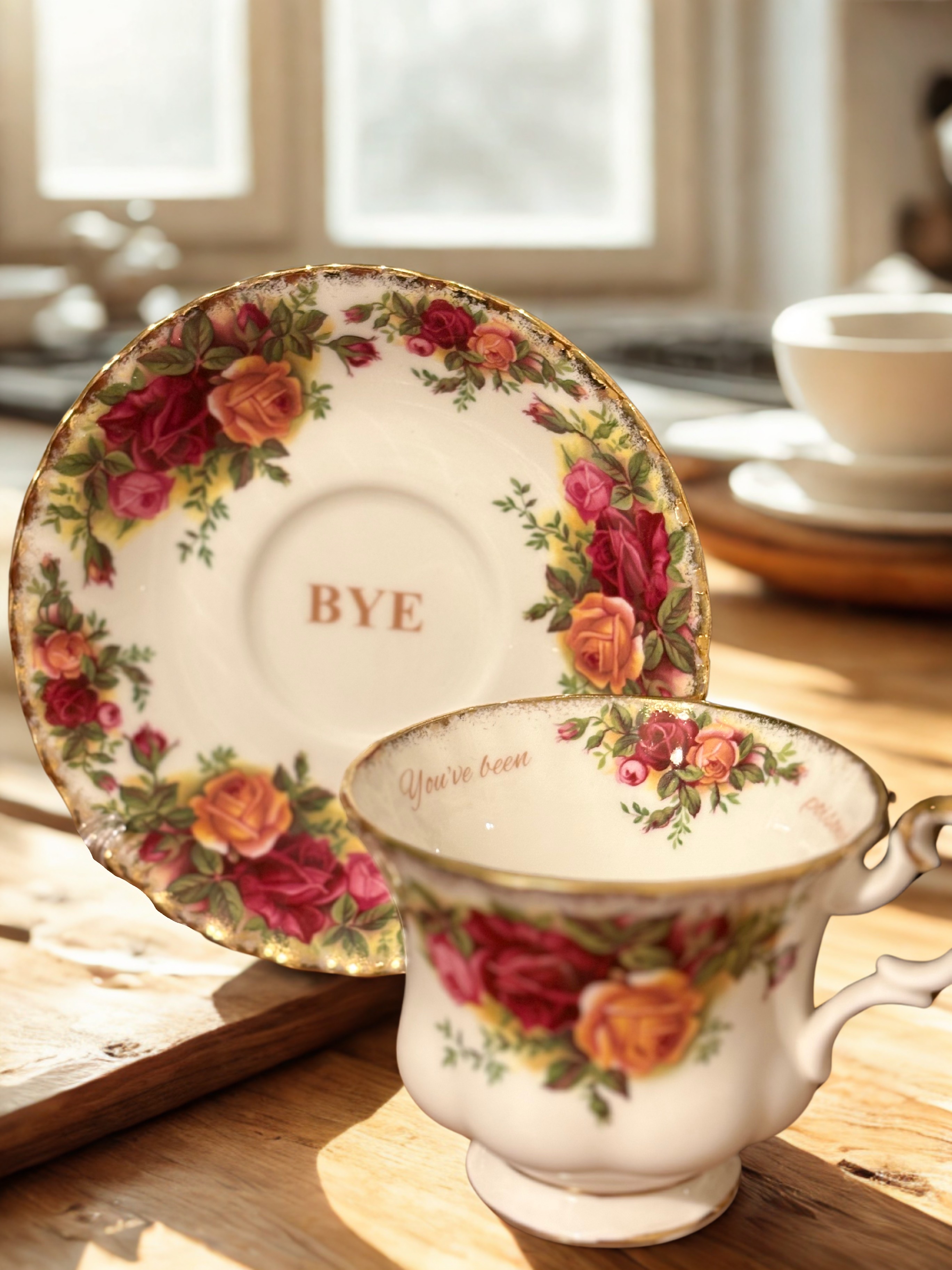 You've been poisoned - Vintage Cup & Saucer