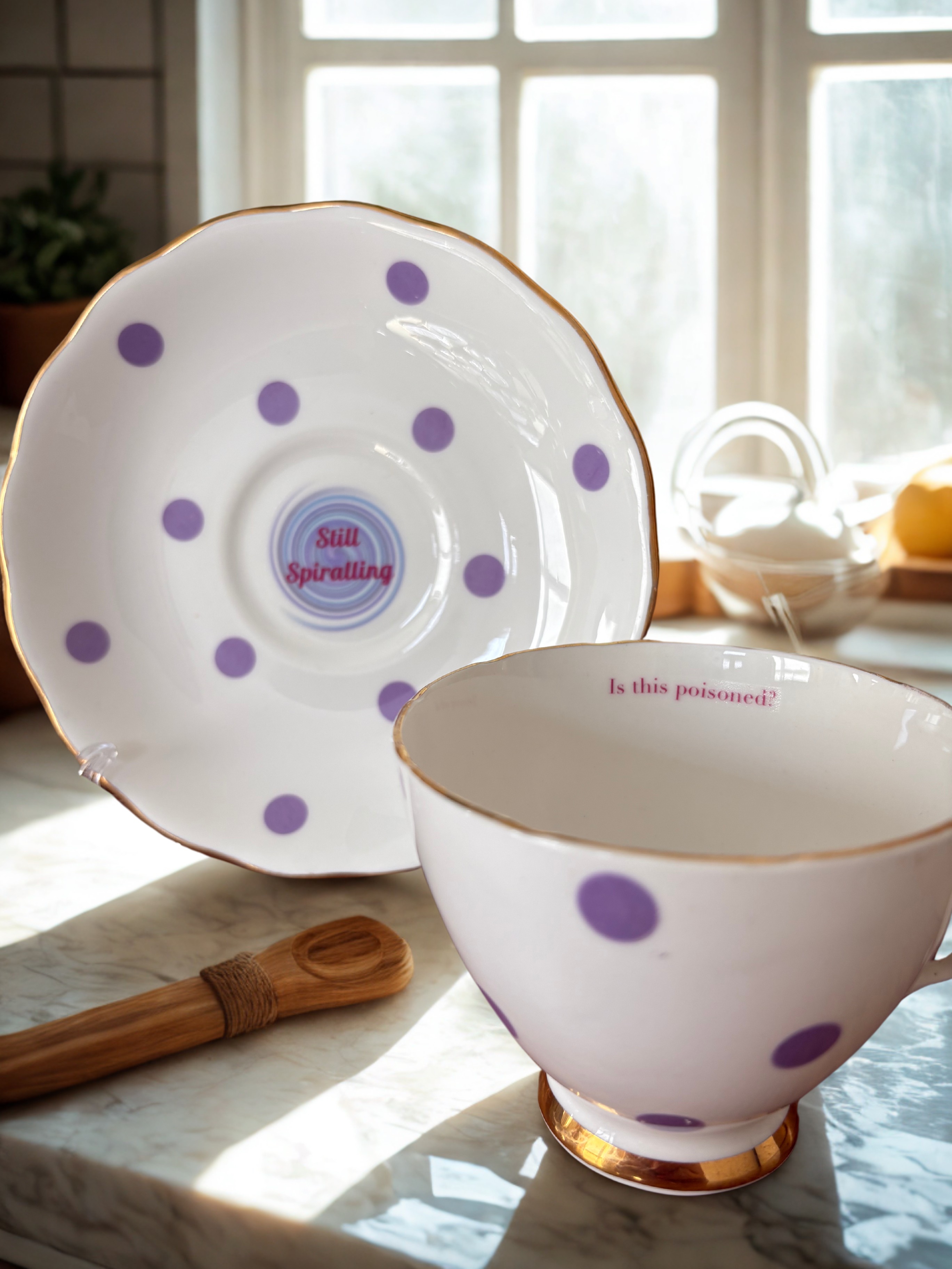 Anxiety - Vintage Cup & Saucer