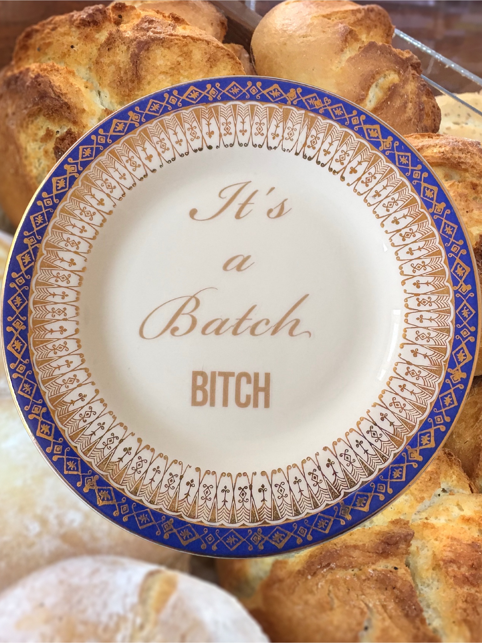 It's a Batch Bitch - Vintage China Plate
