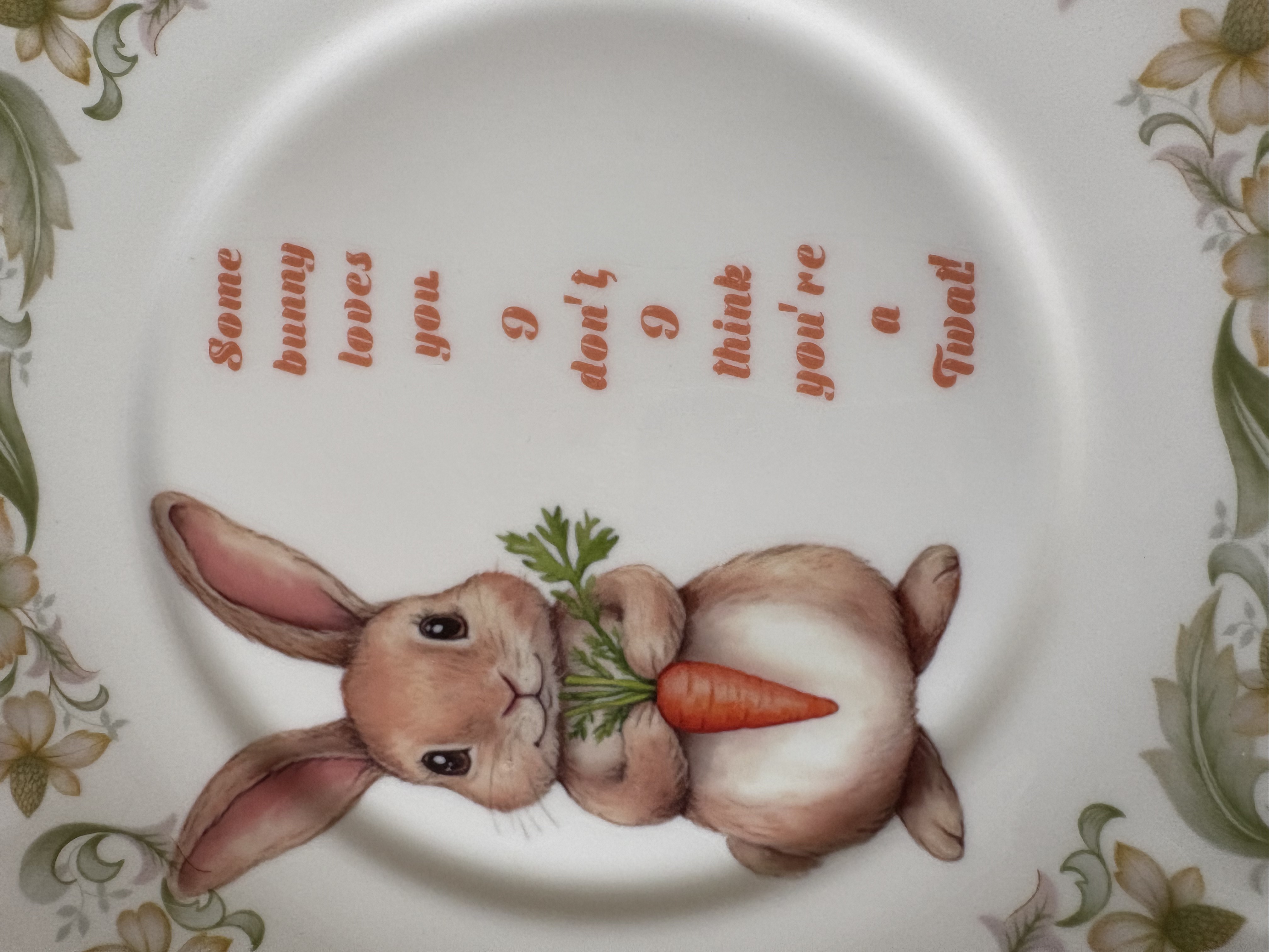 Some Bunny Loves You - Vintage China Plate