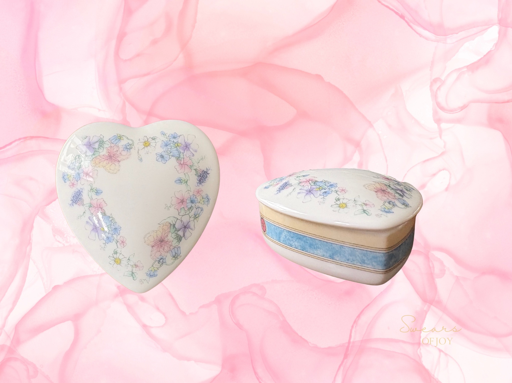 Vintage Heart-Shaped Trinket Box – Slut