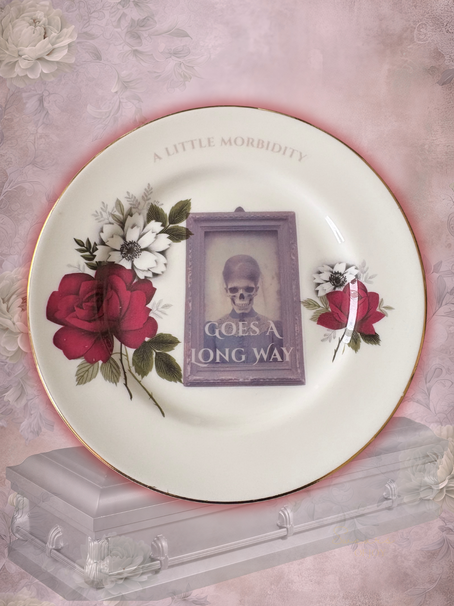 Vintage China Plate – A Little Morbidity Goes A Long Way