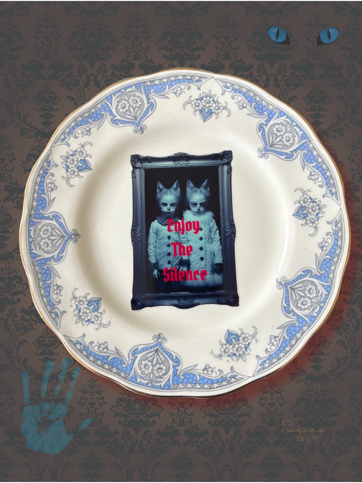 Vintage China Plate – Enjoy the Silence