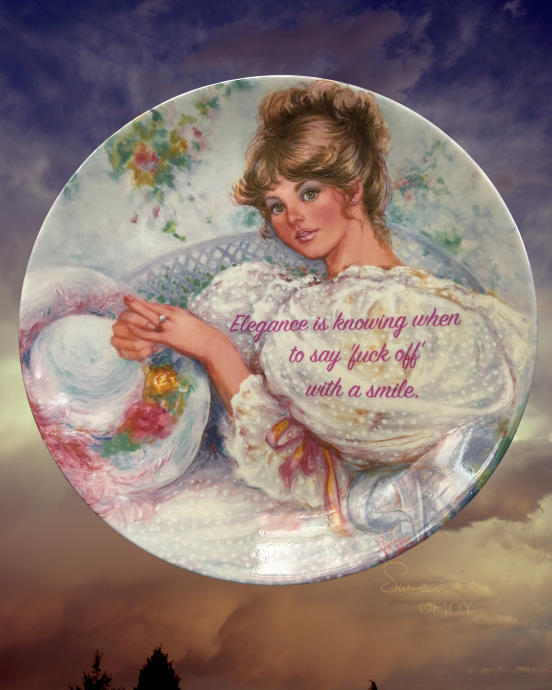 Elegance is knowing when to say fuck off with a smile - Picture Plate
