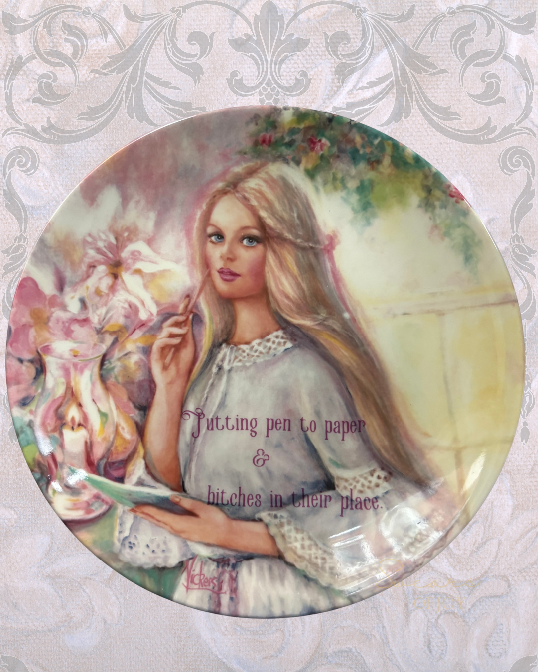 Putting pen to paper & bitches in their place - Picture Plate