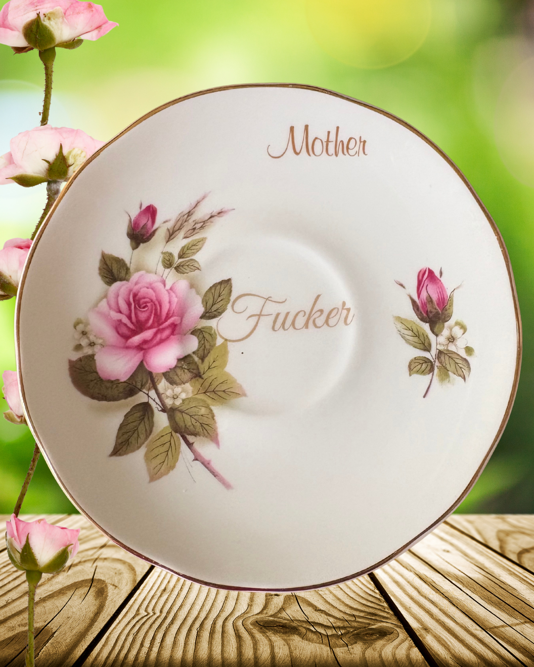 Mother Fucker - Vintage plate