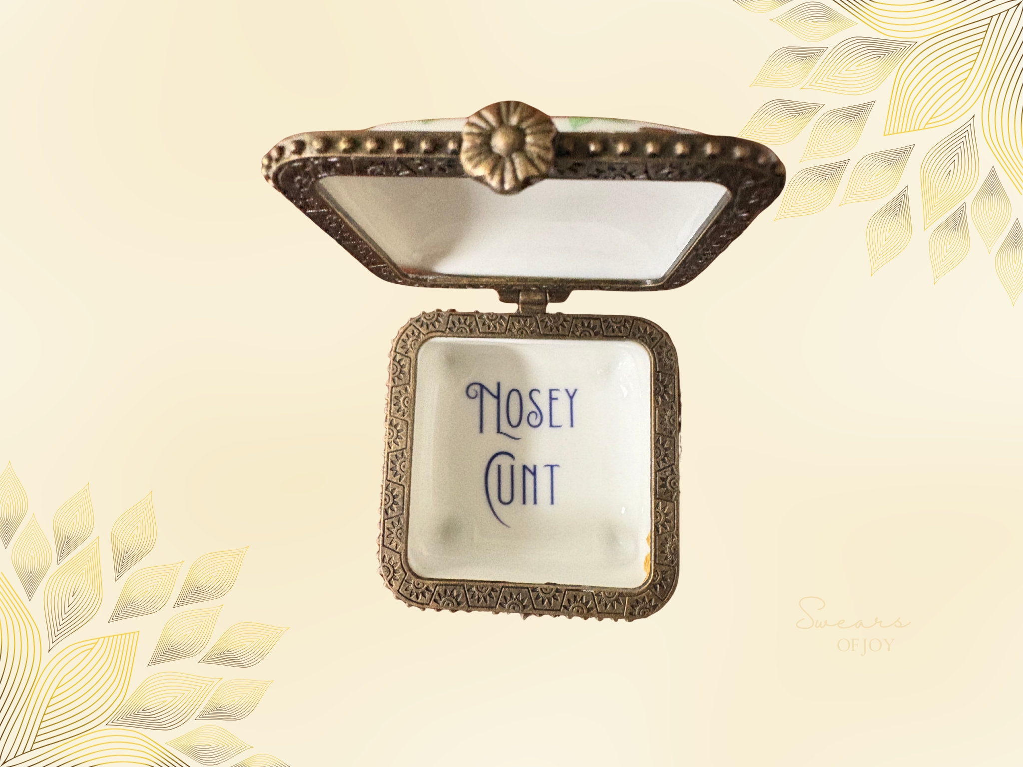 Nosey Cunt - Vintage Trinket Box